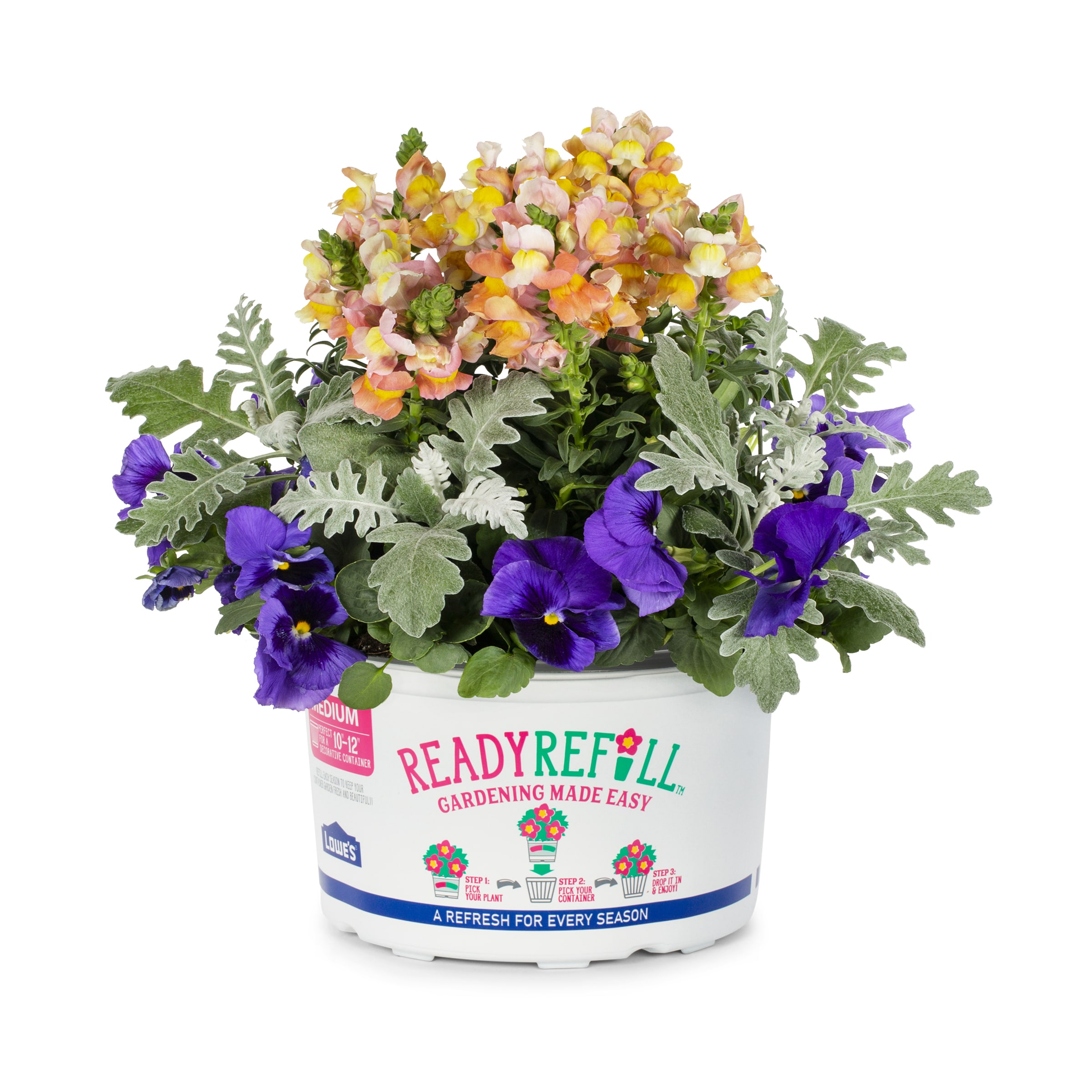 Ready Refill NURSERY Multicolor Annuals Combo in 1.5-Gallon Pot