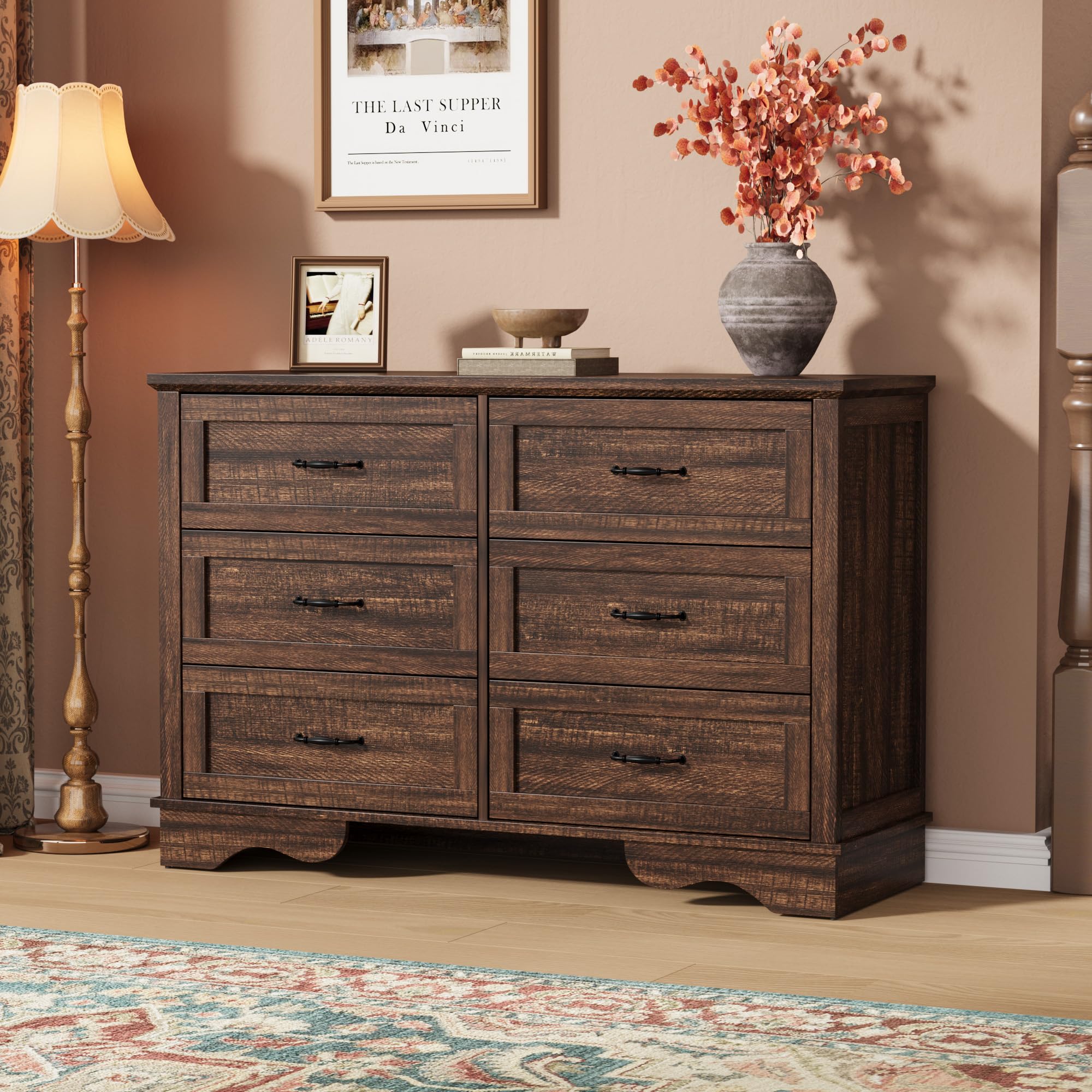 brown 6 drawer dresser tall Garvee Space Saving Vertical Storage Chest for Bedroom Durable Wood Clothing Organizer Modern Minimalist Style Bedroom Wish-Bone Chunky Blue Cheese 2026/07/28 Size:UK 18 (Buy Now) The varying sizes of