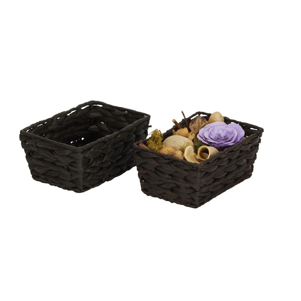 Household Essentials Ml-4105 Barrel Storage Tub W-Lid | Water Hyacinth