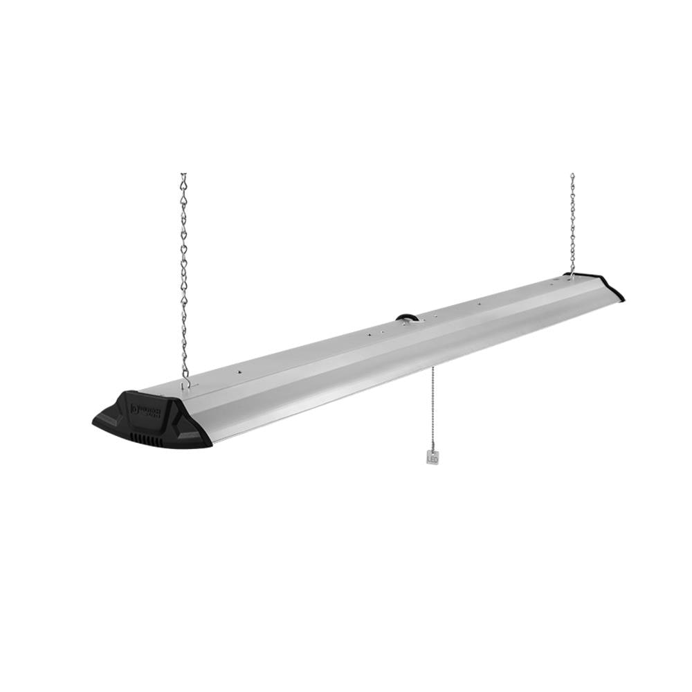 Utilitech 4-ft 3800-Lumen Gray 2-Light LED Strip Garage Shop Light at