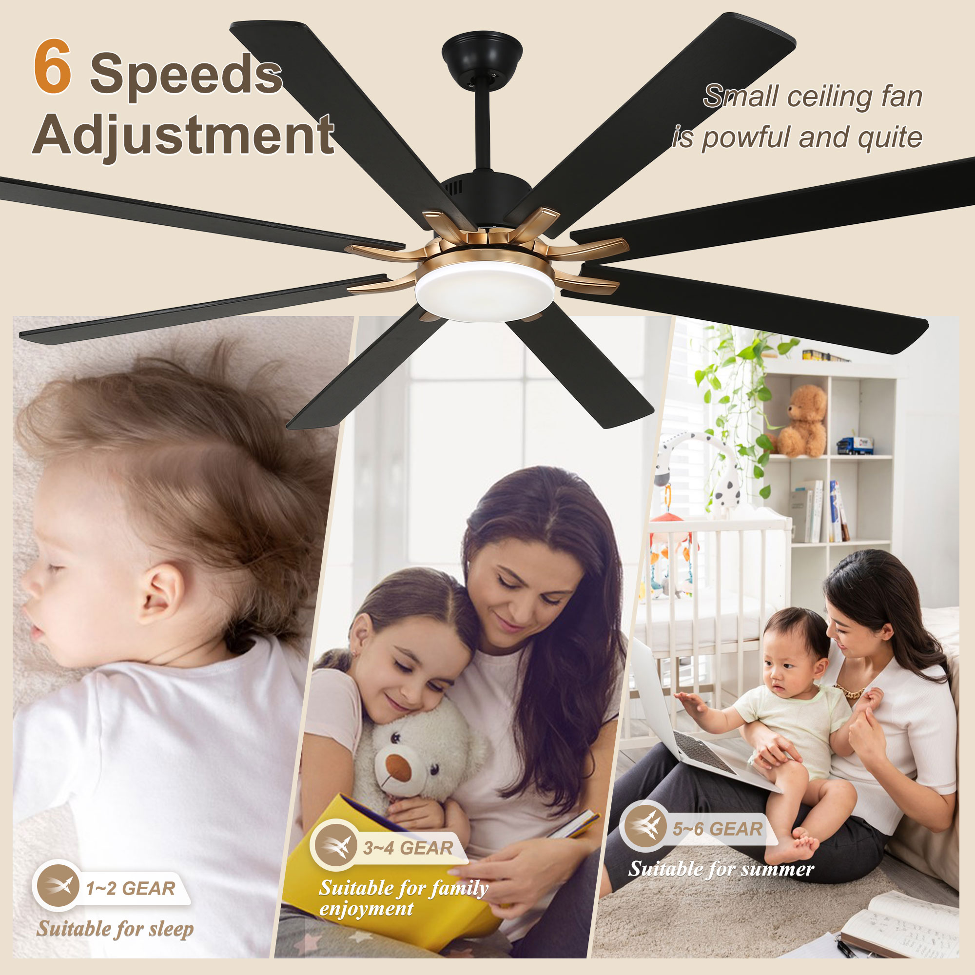Bella Depot DCFSD6502-B Ceiling-Fans - View #9