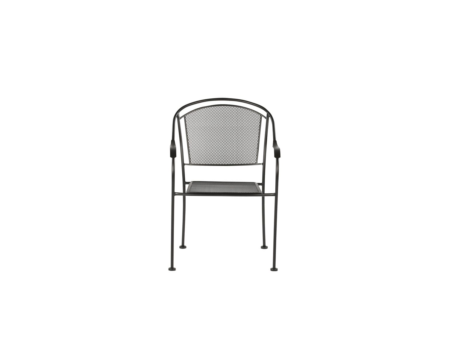 With Mesh Seat In The Patio Chairs, Garden Treasures Davenport Stackable Metal Stationary Dining Chairs With Mesh Seat