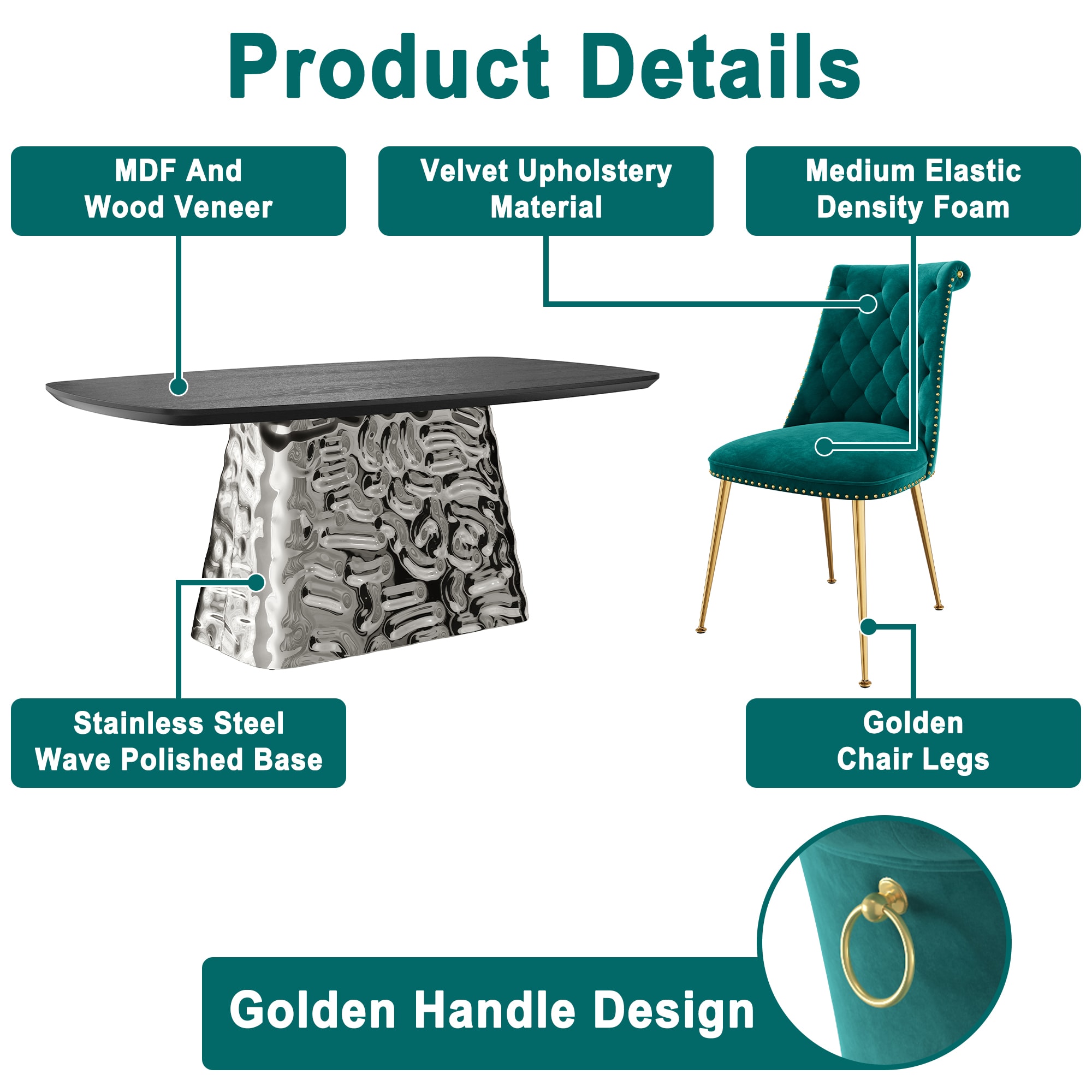 Clihome CL-1676D703GN Dining-Sets - View #8