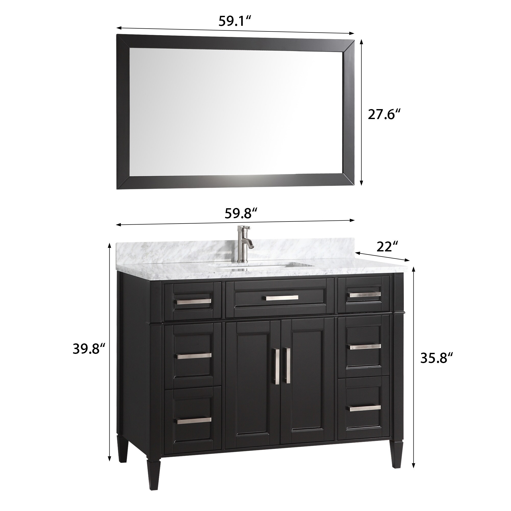 Vanity Art VA2060-SE Bath-Vanity-Combo - View #14