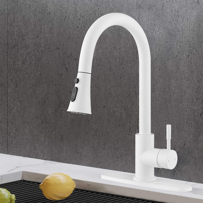 Wellfor Wf Kitchen Faucet White Single