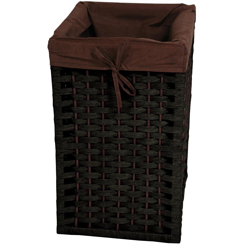 Red Lantern JH09-129-BLK 1-in Wicker Laundry Hamper