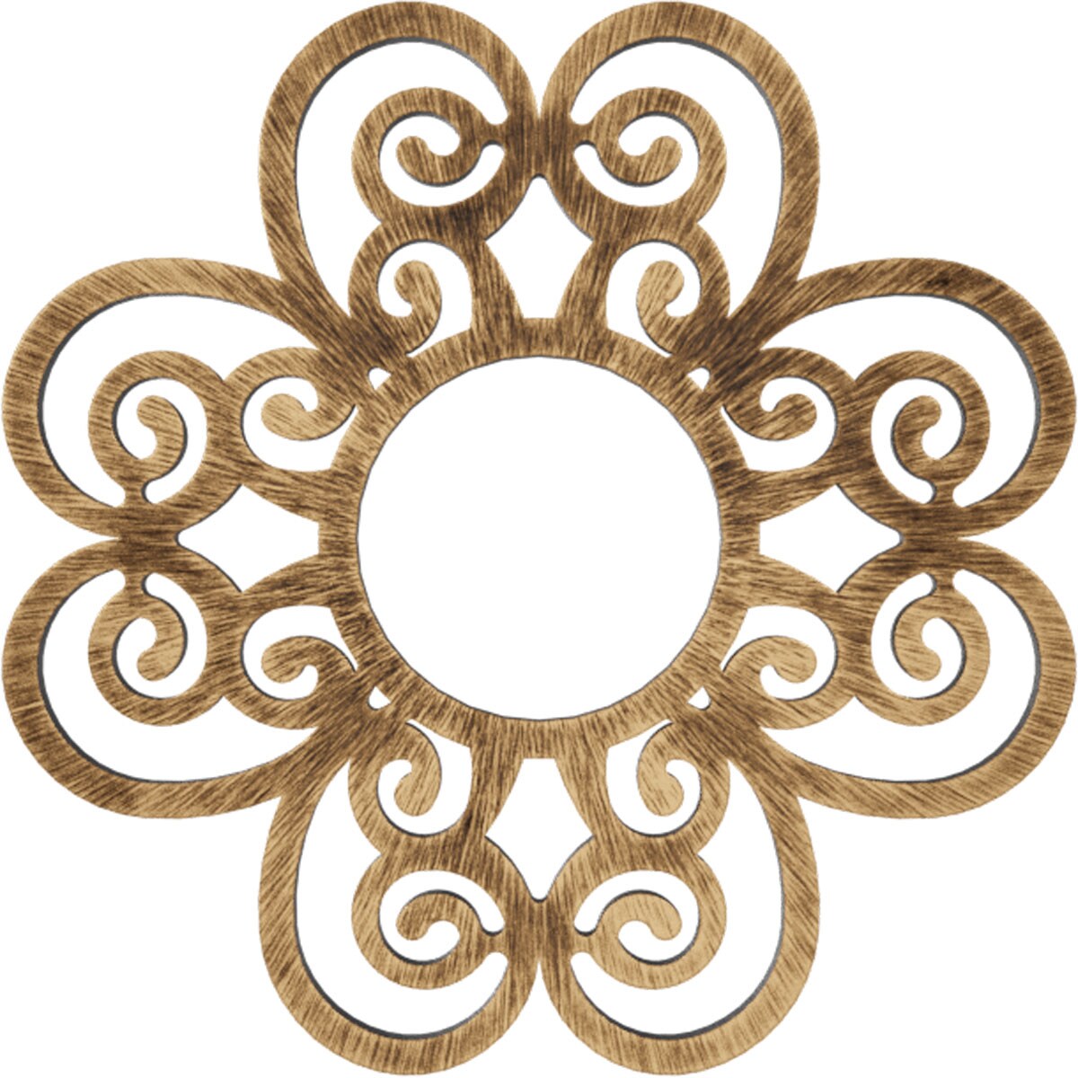 Ekena Millwork CMPP38COABZ Cohen 38-in W x 38-in L Contemporary Painted Antiqued Bronze PVC Whole Ceiling Medallion