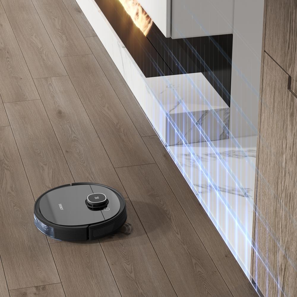 ECOVACS ROBOTICS DEEBOT OZMO Black Auto Charging Robotic Vacuum in