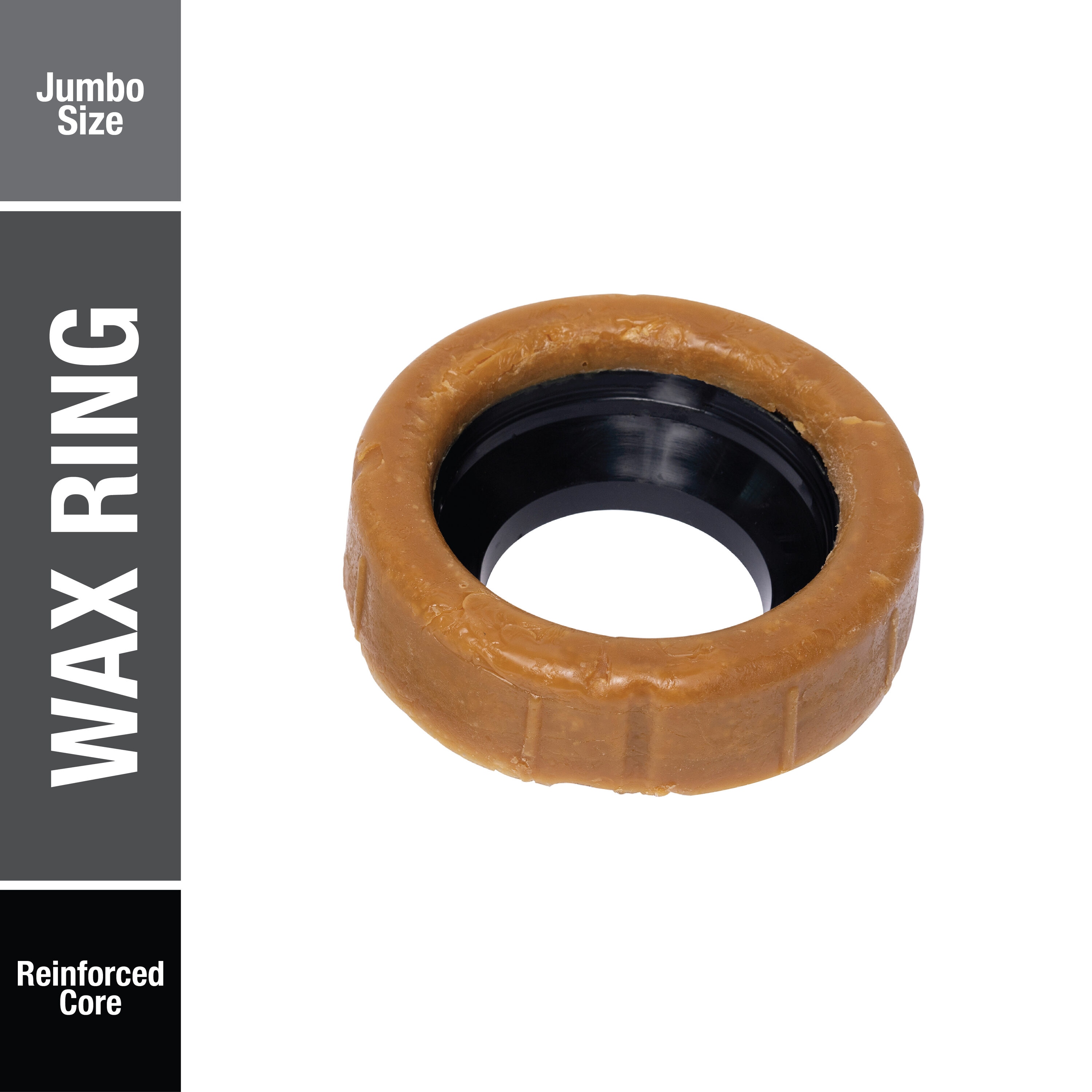 ReliaBilt Jumbo Reinforced 4.9-in Brown Wax Jumbo Toilet Wax Ring with Bolts 8094