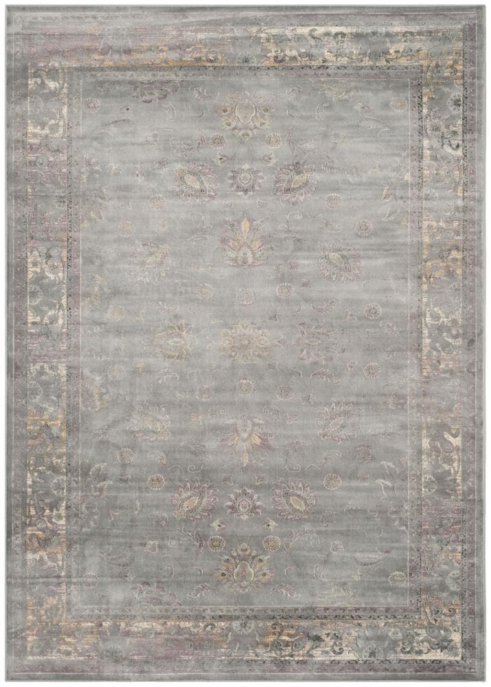 Safavieh VTG117-2770-9 Vintage Mosed 9 x 12 (ft) Loomed Synthetic Gray/Multi Rectangular Indoor Distressed/Overdyed Vintage Area rug
