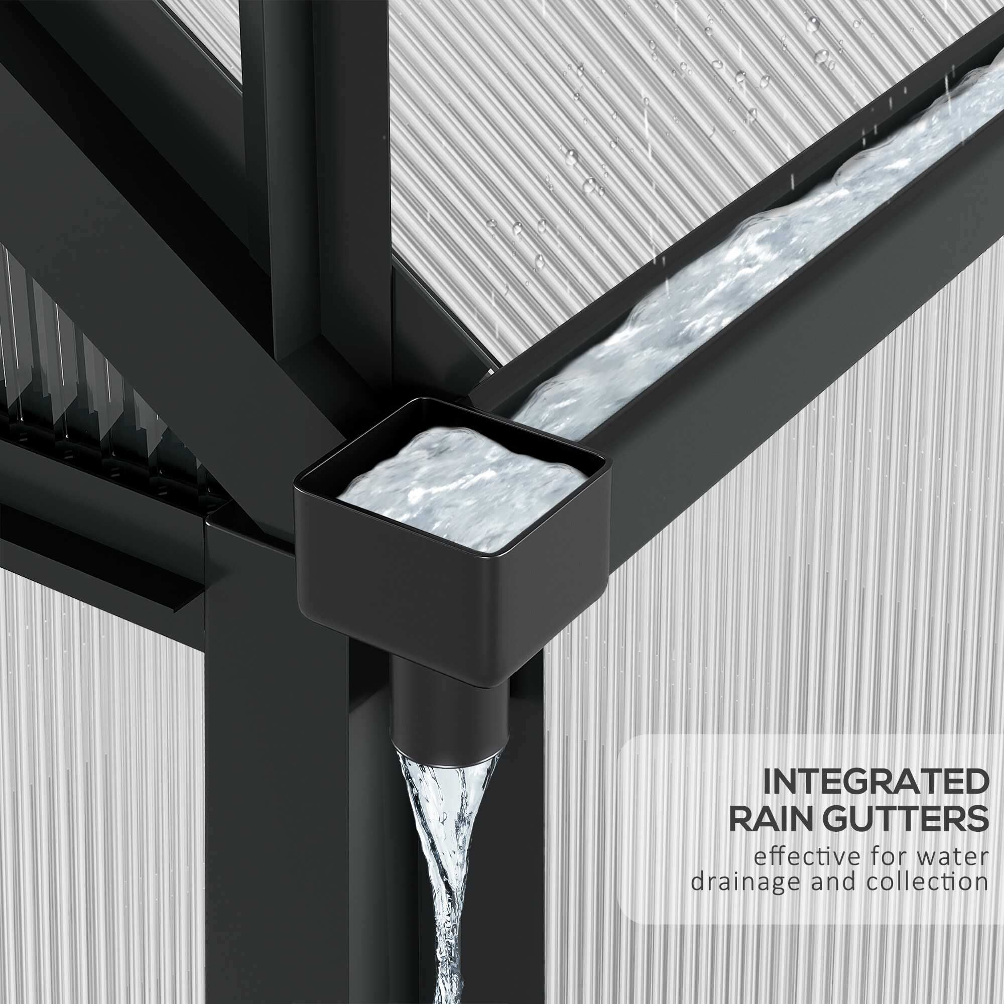 Outsunny 845-057GY greenhouses - View #4