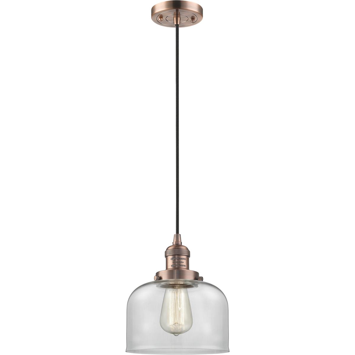 Innovations Lighting 1067038 201C-AC-G72 Franklin Restoration Bell Mini Pendant