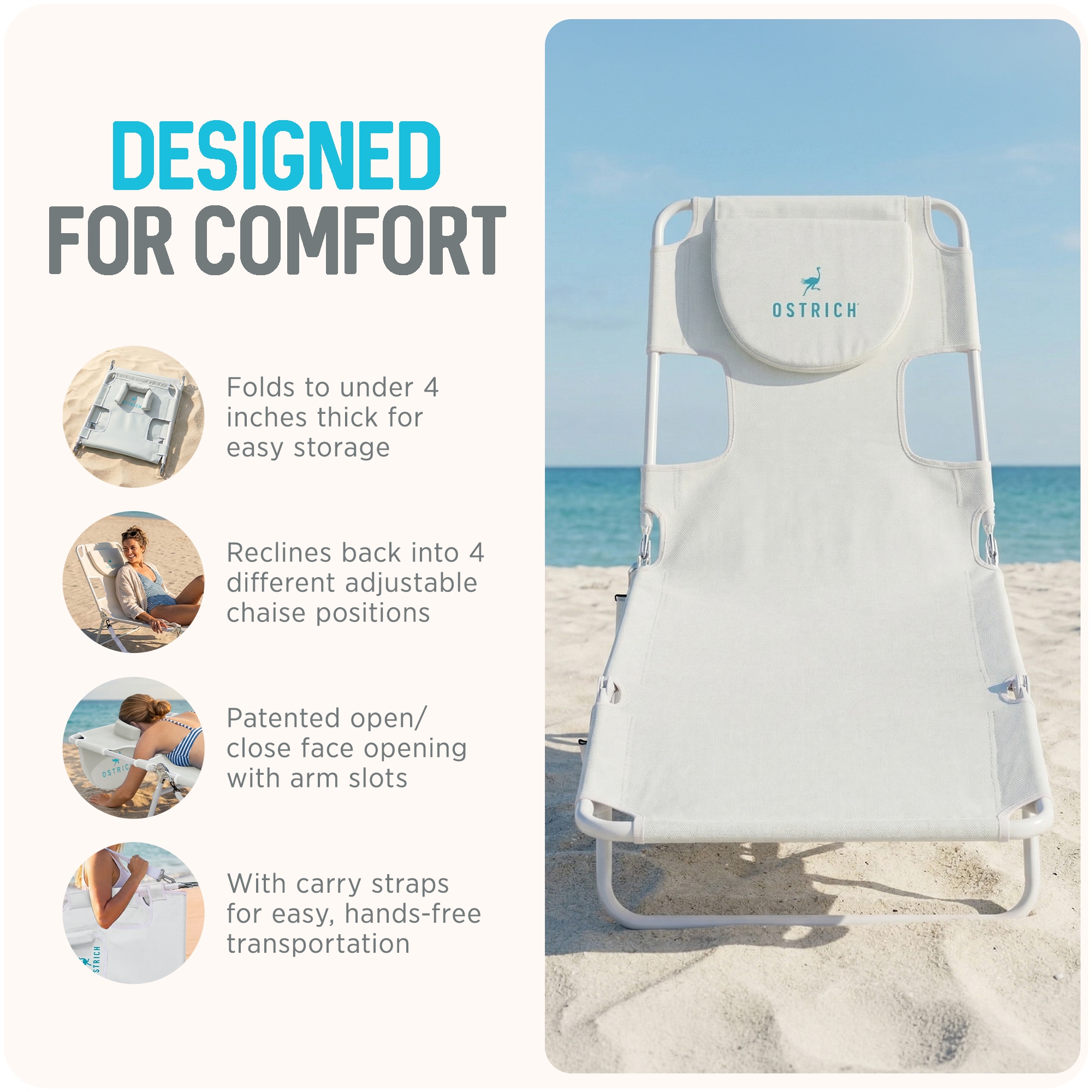Ostrich CHS-1002W Beach-Camping-Chairs - View #4
