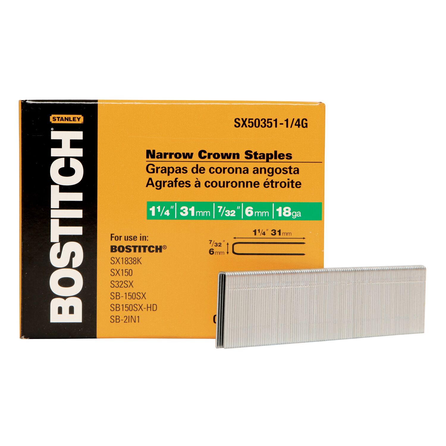 Bostitch SX50351-1/4G staples - View #3