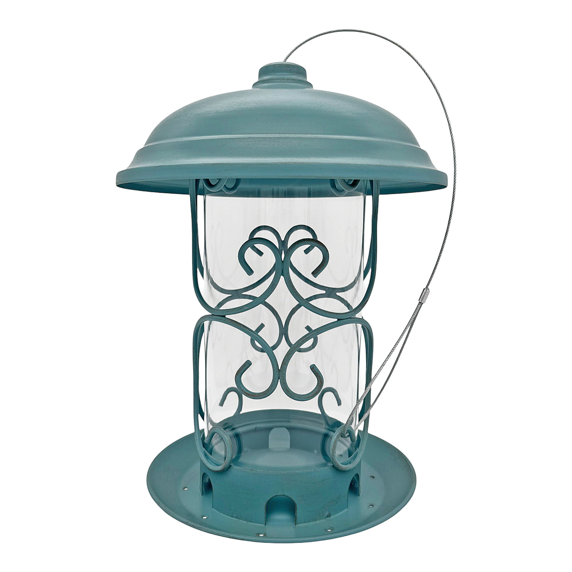 Style Selections 01-1323-30-13 Steel Hanging Hopper Bird feeder - 4-lb
