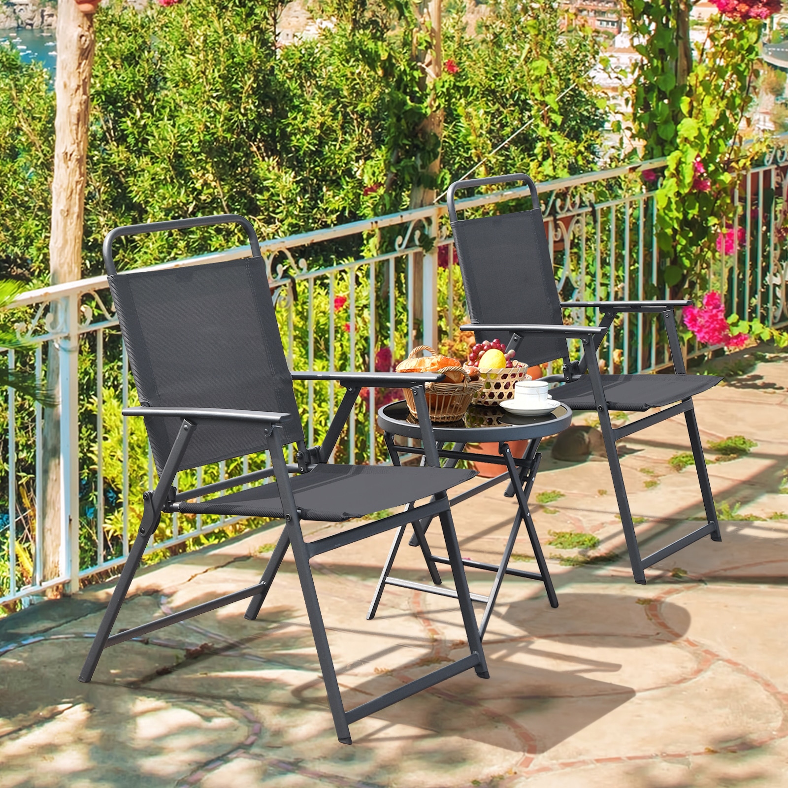 WELLFOR TDGN10092GR Patio-Conversation-Sets - View #4