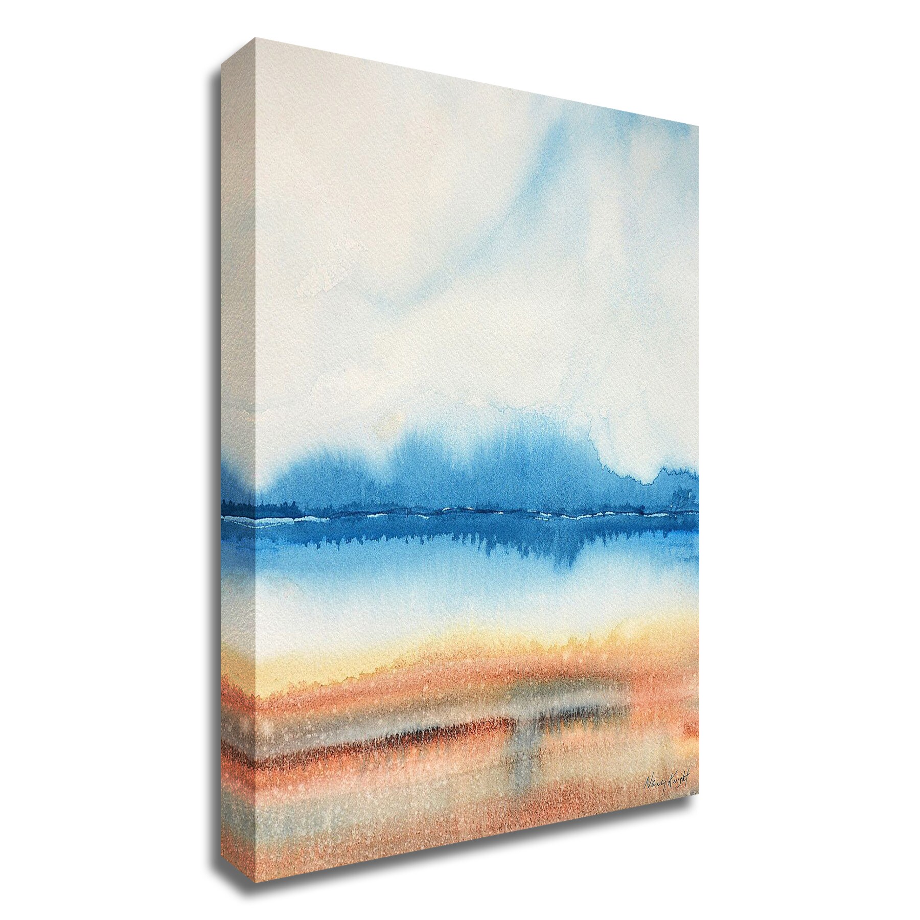 Tangletown Fine Art 8K2536DC-1824 Beachscape Nancy Knight 24-in H x 18-in W Abstract Print on Canvas
