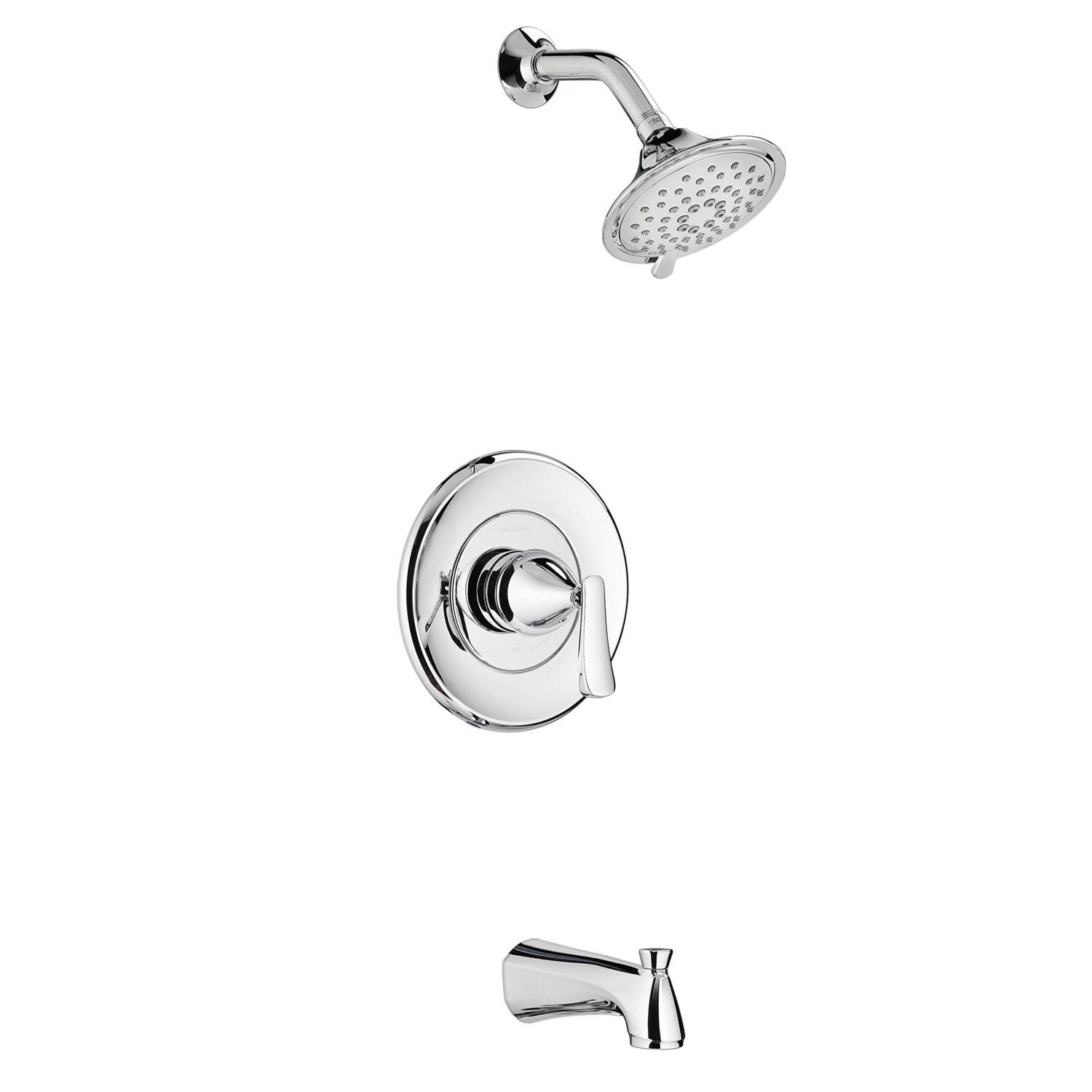American Standard Chatfield Polished Chrome Brass 3 settings Tub and Shower Trim Kit 1 8 gpm