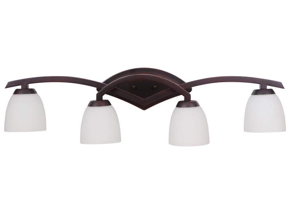 Craftmade 14035OBG4-WG Viewpoint 4-Light Oiled Bronze Gilded Modern/Contemporary Vanity Light