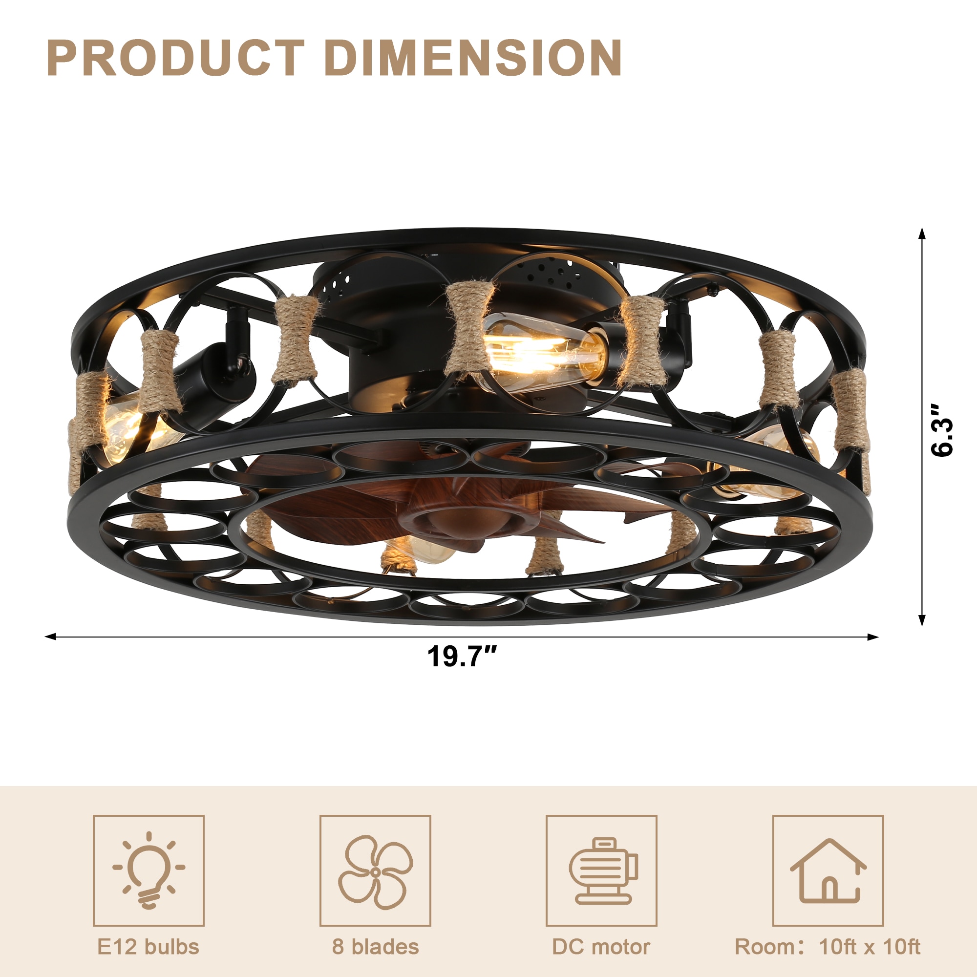 Bella Depot DCFS2026-OA Ceiling-Fans - View #12