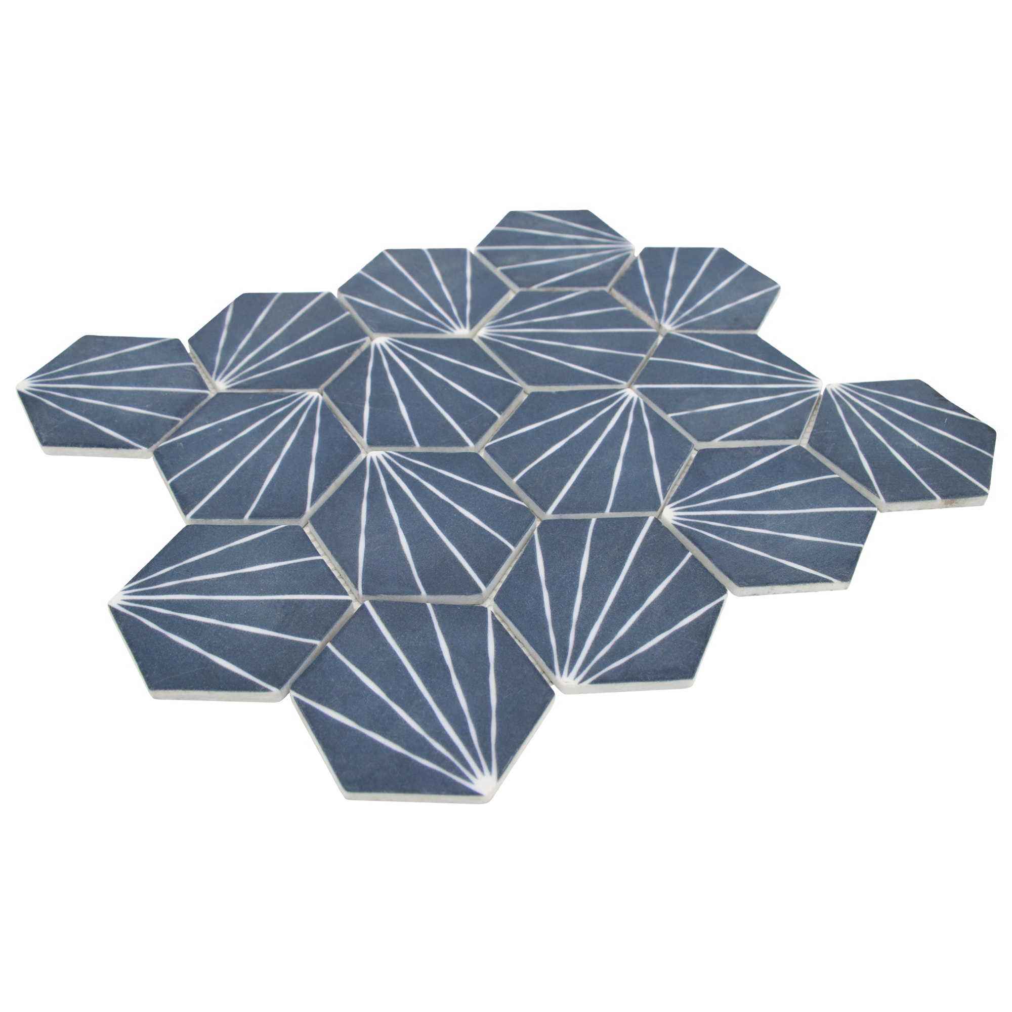 SUNWINGS HEXART-BLU-10 Ceramic-Tile - View #10