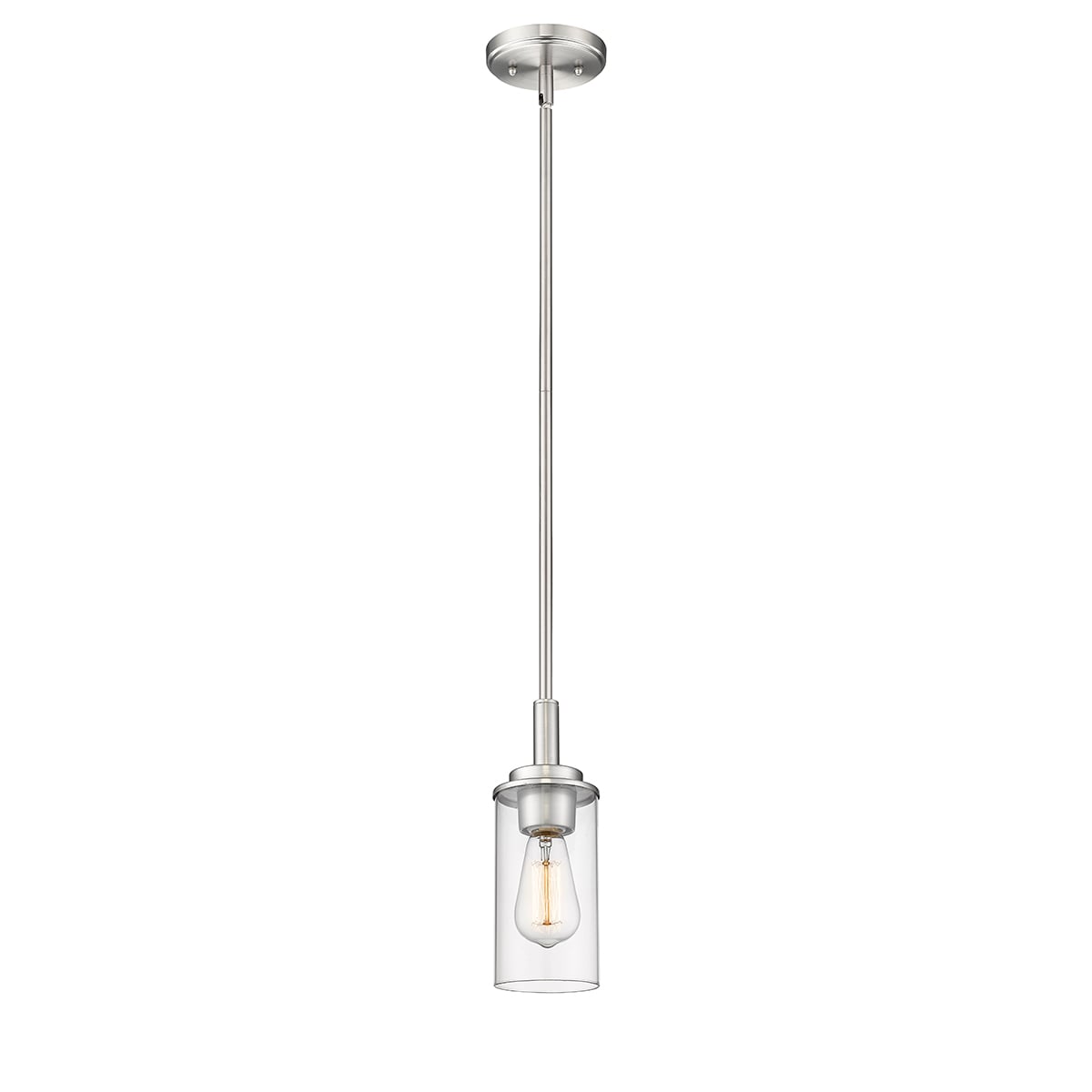 Janna 4" Brushed Nickel Mini Pendant Light