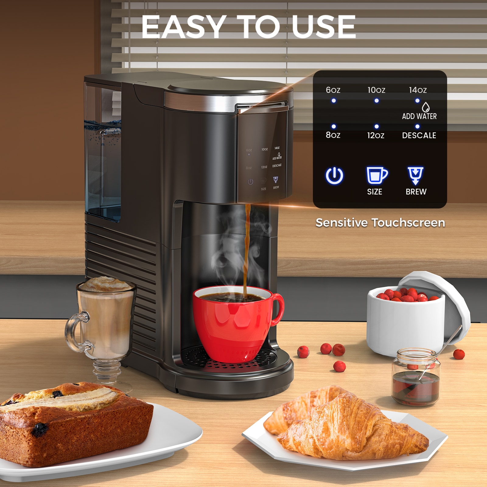 COWSAR LSCM3729-BLACK Coffee-Makers - View #3