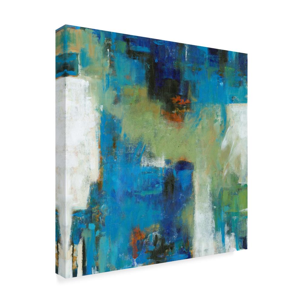 Trademark Fine Art Framed 24-in H x 24-in W Abstract Print on Canvas at ...