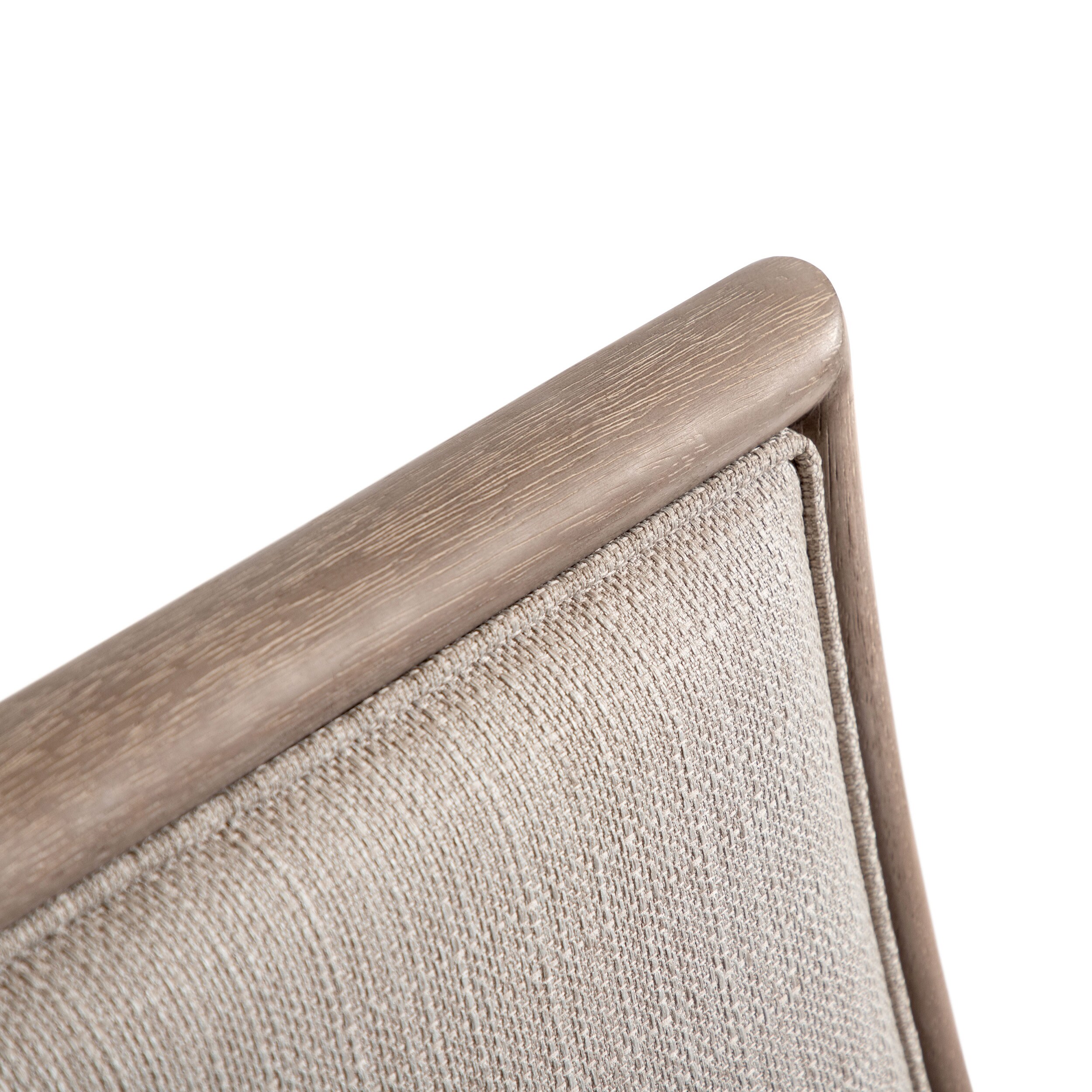 Natural Ash Upholstered High Back Side Chair
