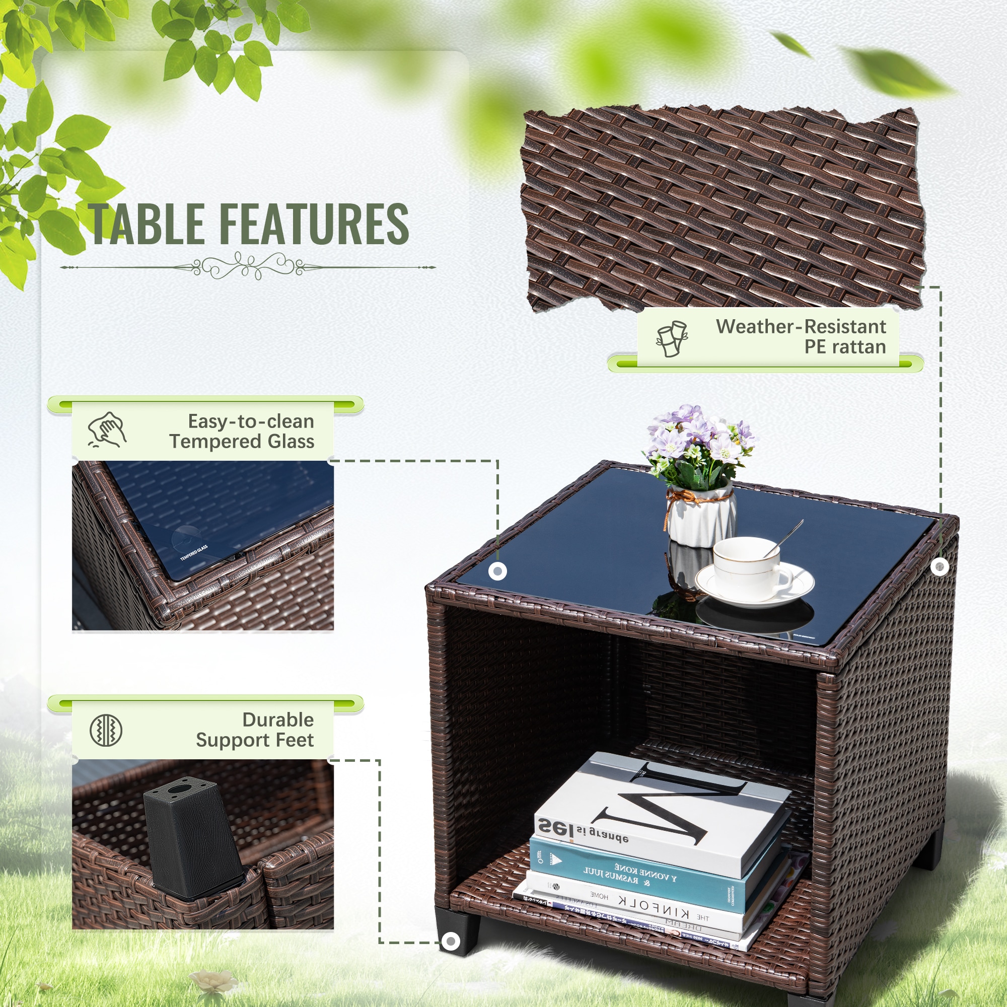 Vineego LS-LCRF23-0322-8BG Patio-Conversation-Sets - View #6