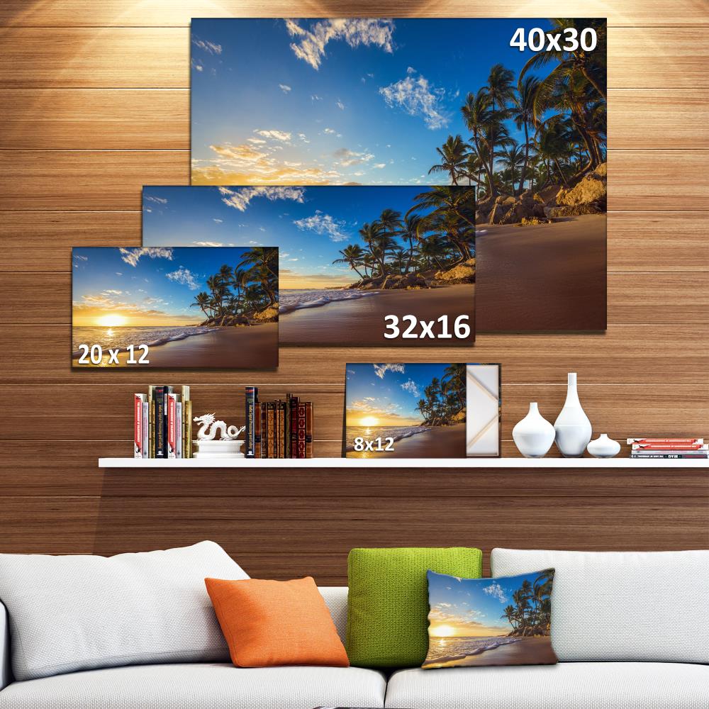 Designart 16-in H x 32-in W Coastal Print on Canvas in the Wall Art  department at