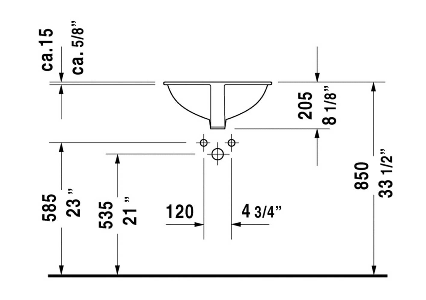 Duravit 0481460000 Bath-Sink - View #3