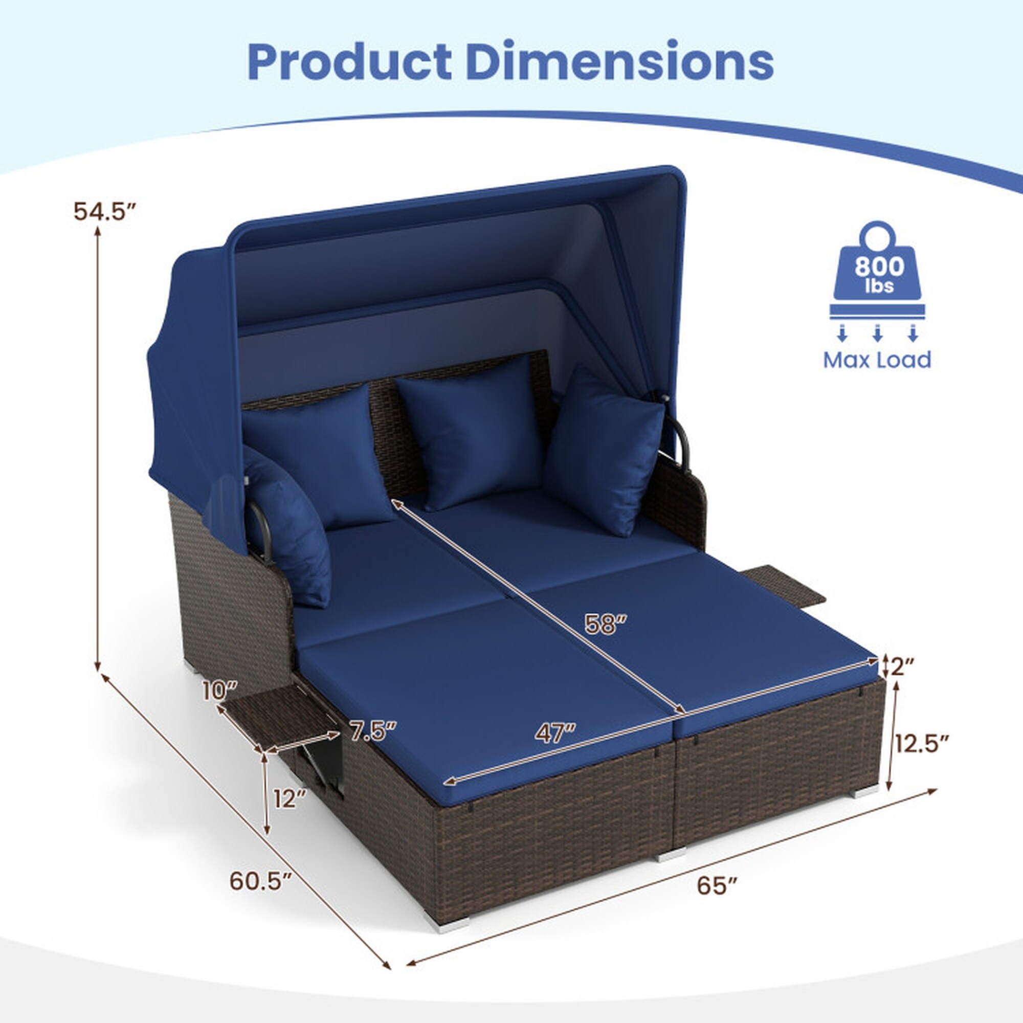 Boyel Living BL-HYA5143NY Patio-Sofas-Daybeds - View #3