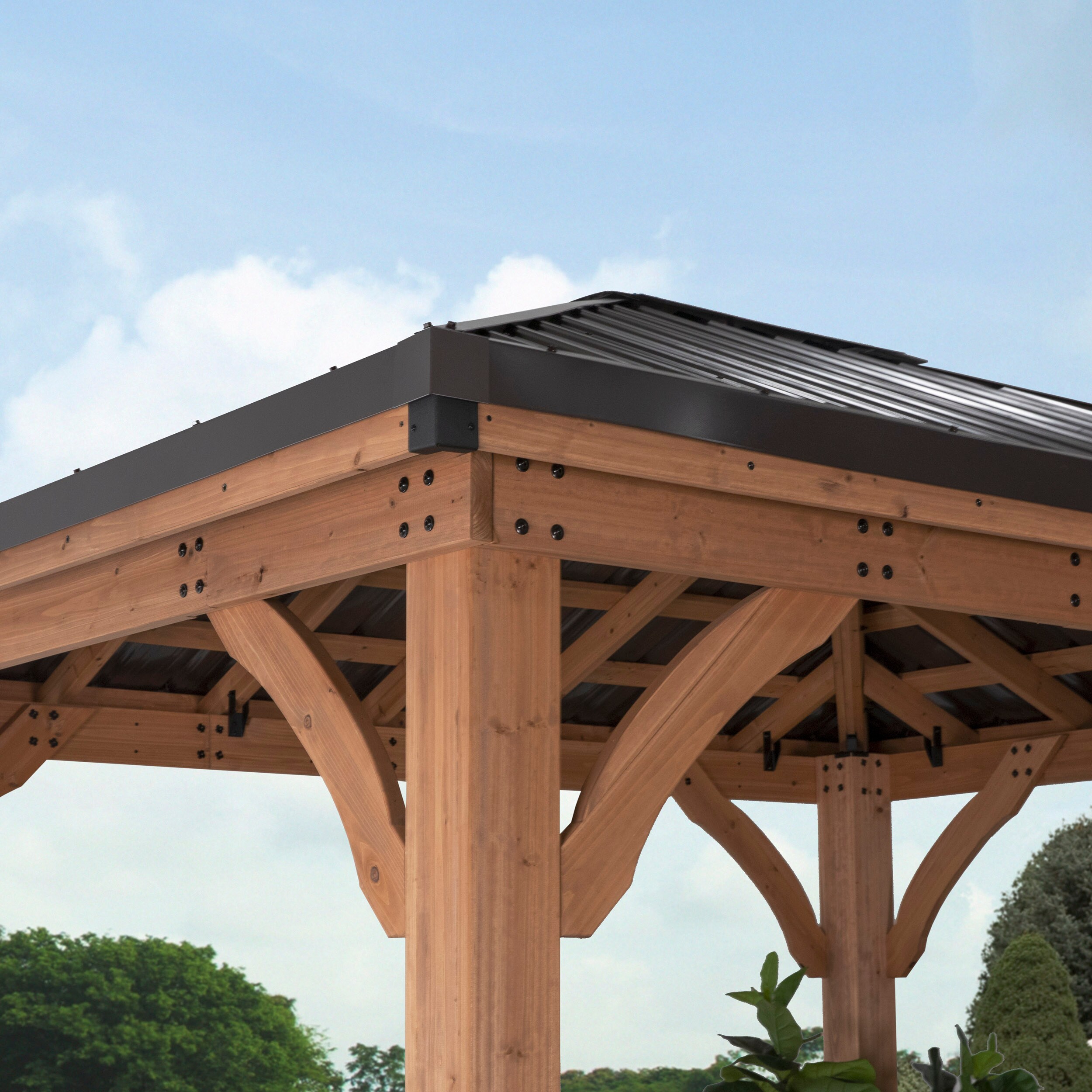 Backyard Discovery 2206076COM Wood-Resin-Gazebos - View #7
