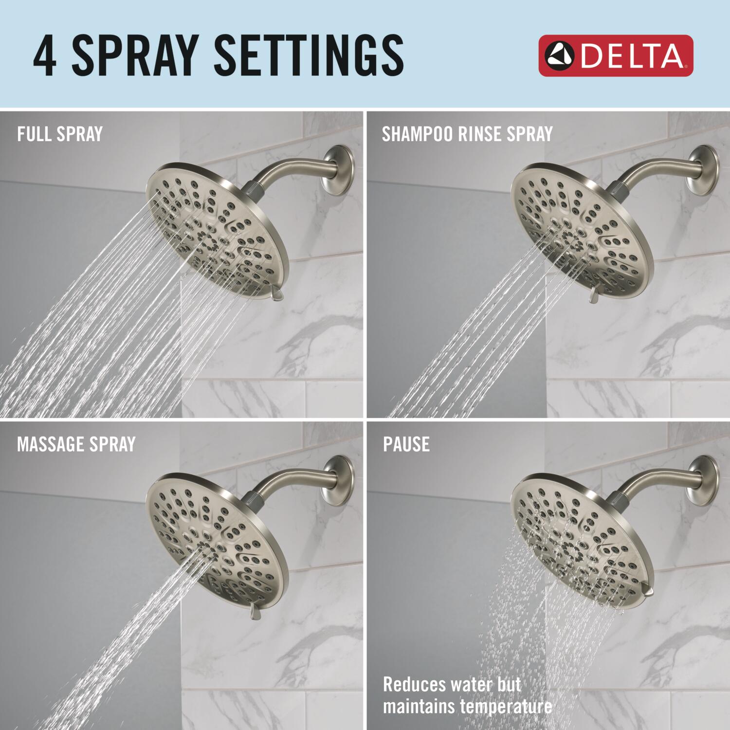 Delta 75617SN Fixed-Showerhead - View #5