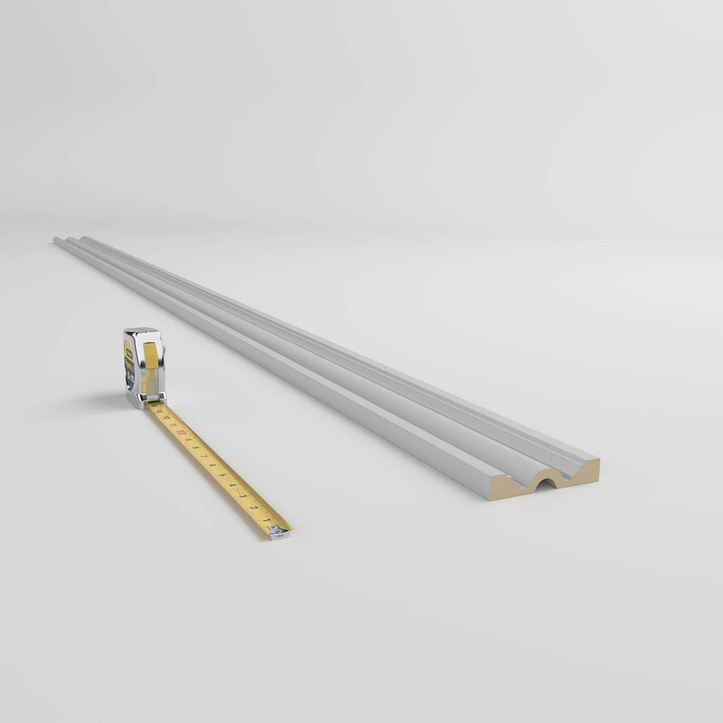 Primed White Polyurethane Decorative Chair Rail Moulding