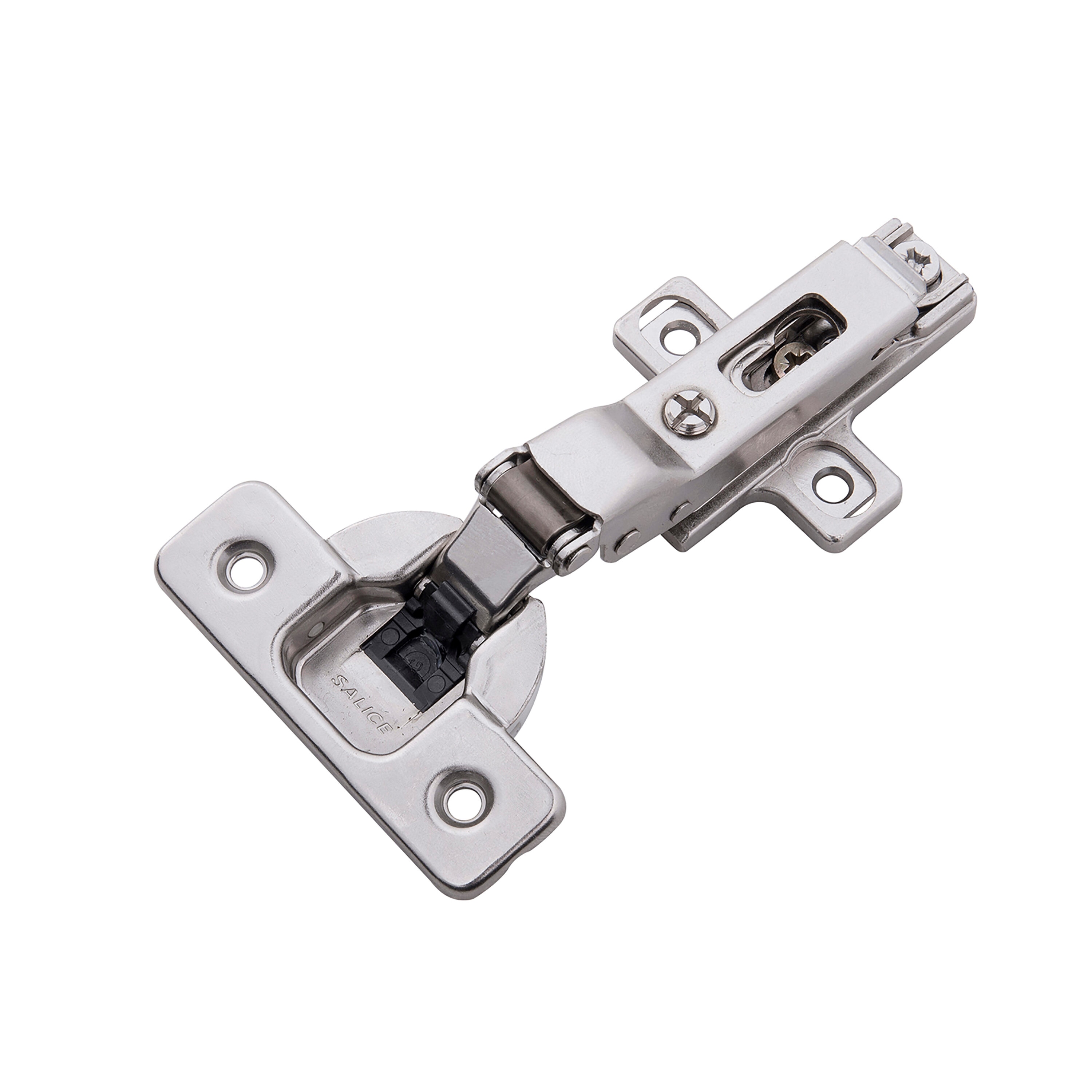 Hickory Hardware HH74721-14 105-Degree Half Overlay Concealed Concealed Soft Close Polished Nickel Cabinet Hinge , 1 Pairs ( 2 -Pieces)