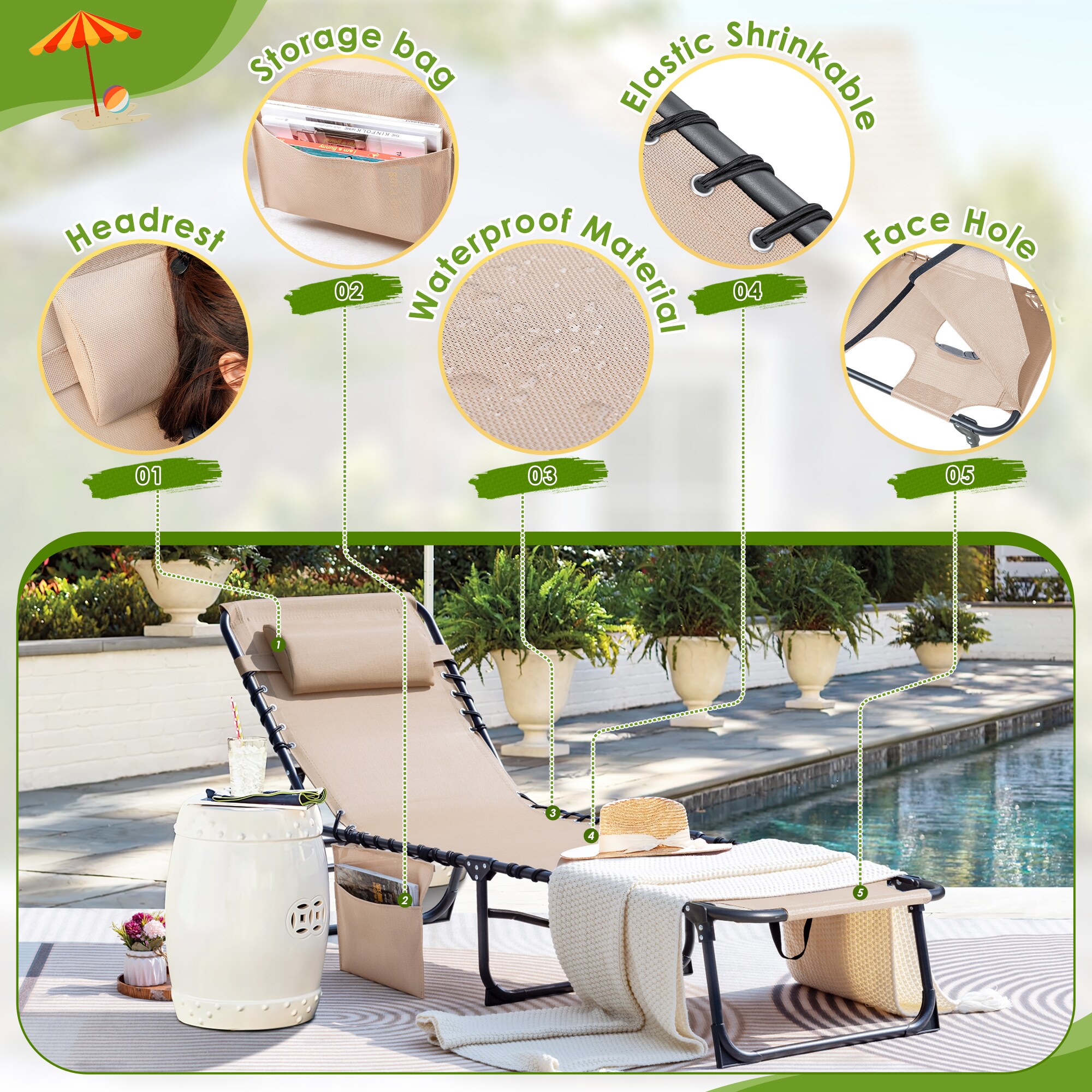 Vineego LS-LCSL23-0341-BG Patio-Chairs - View #4