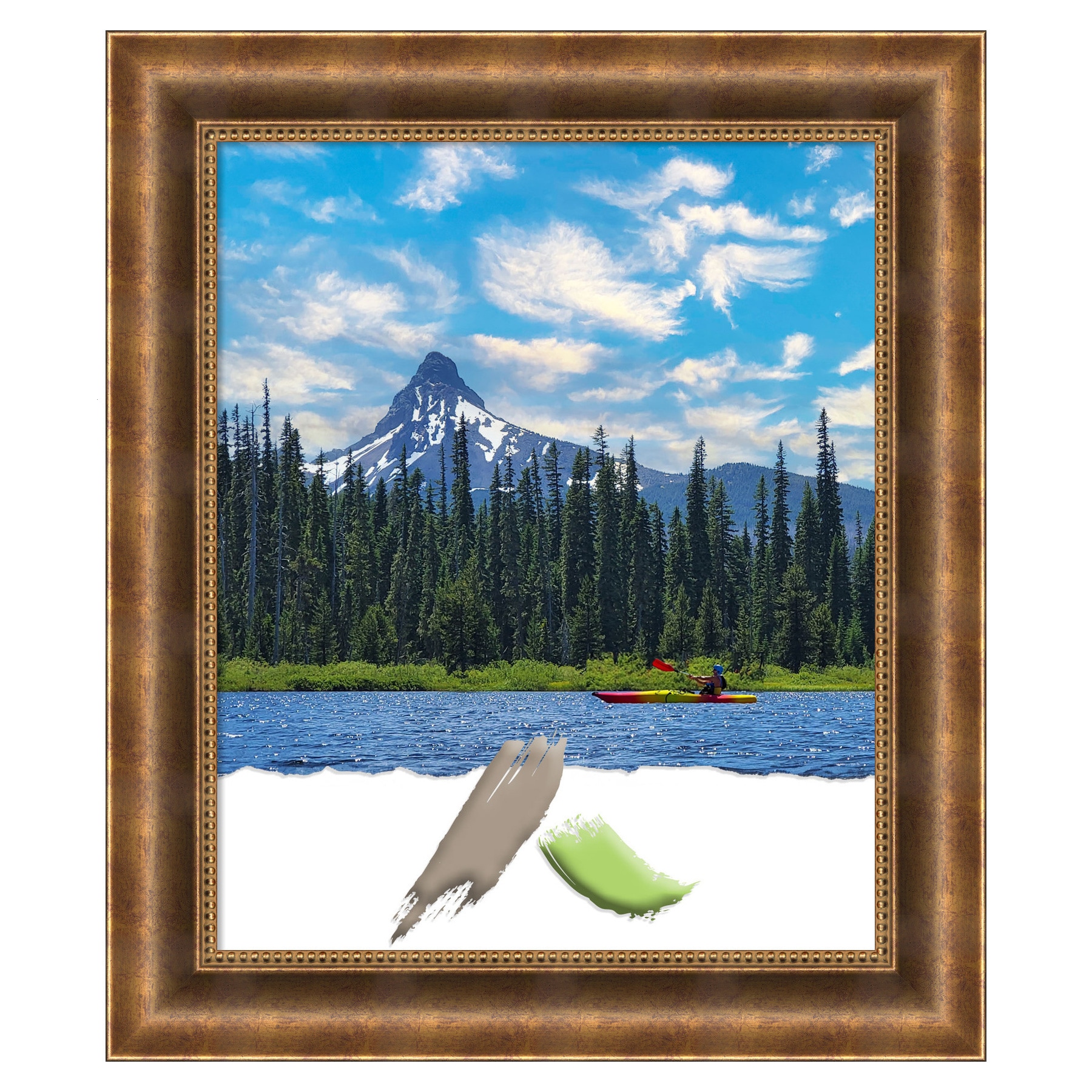 Manhattan Bronze 18x22 Pine Wood Picture Frame
