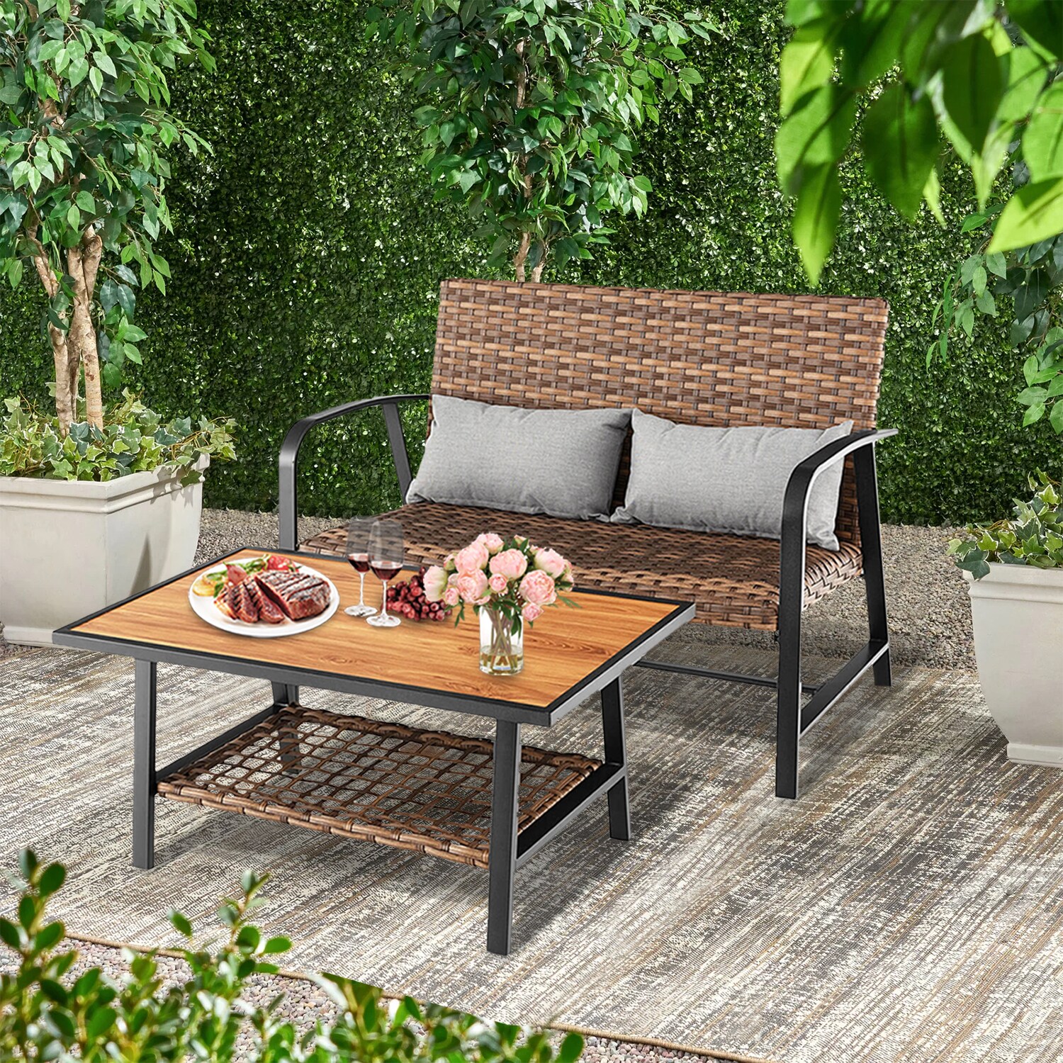 WELLFOR TDS10969 Patio-Conversation-Sets - View #2