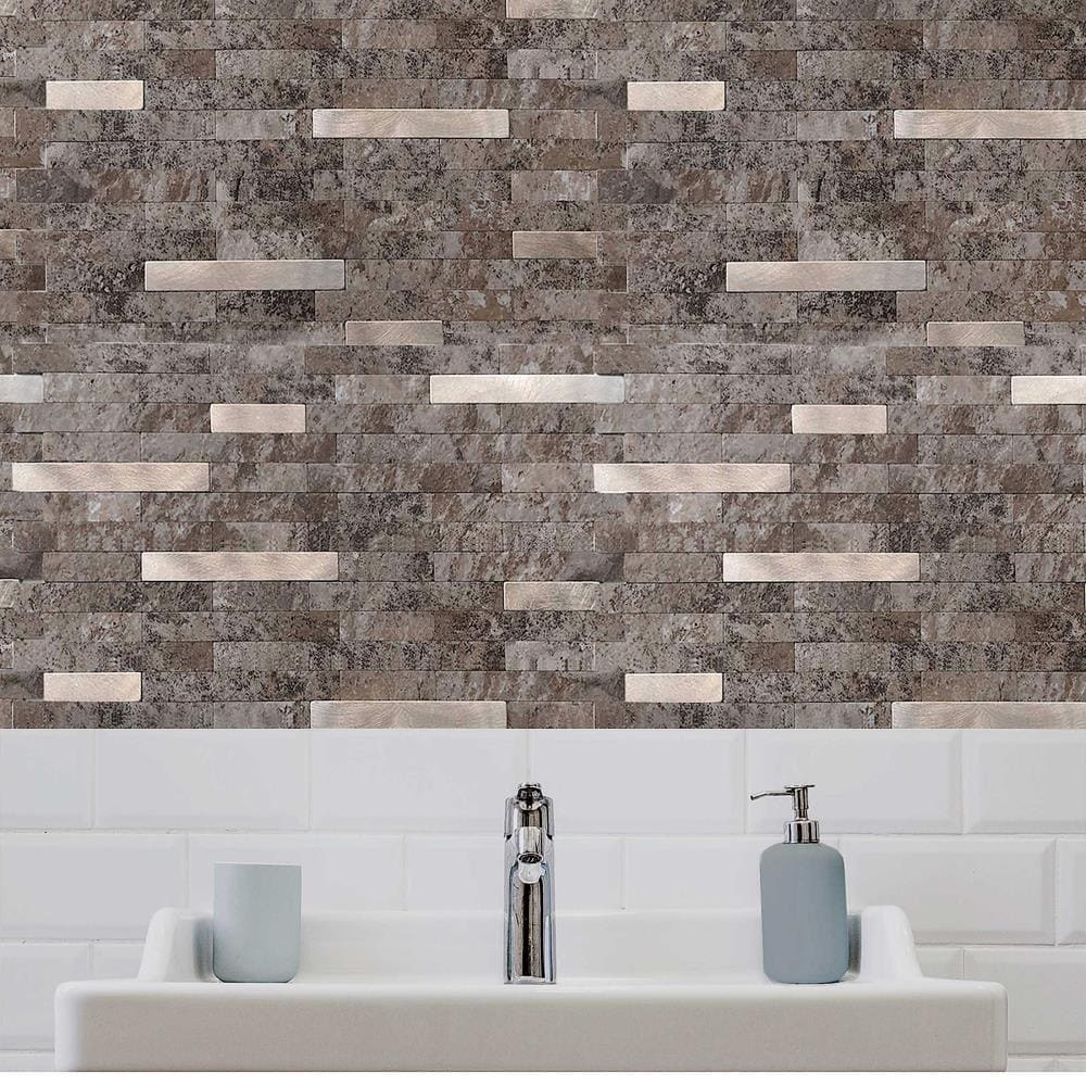 Design is Personal Dip Peel and Stick tile backsplash Waterstone Copper ...