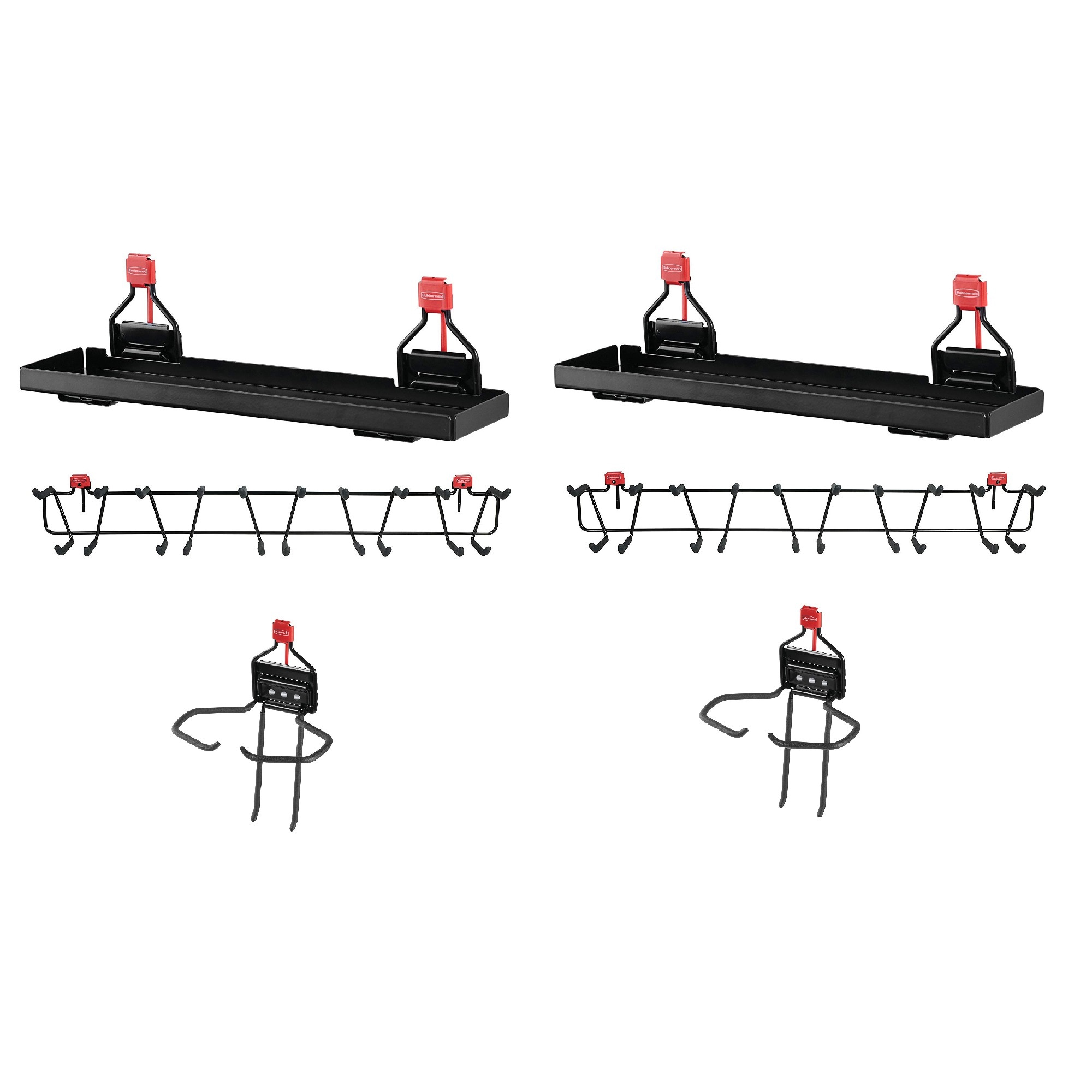 Rubbermaid Black Metal Multi-tool Hanger Storage Shed #176732