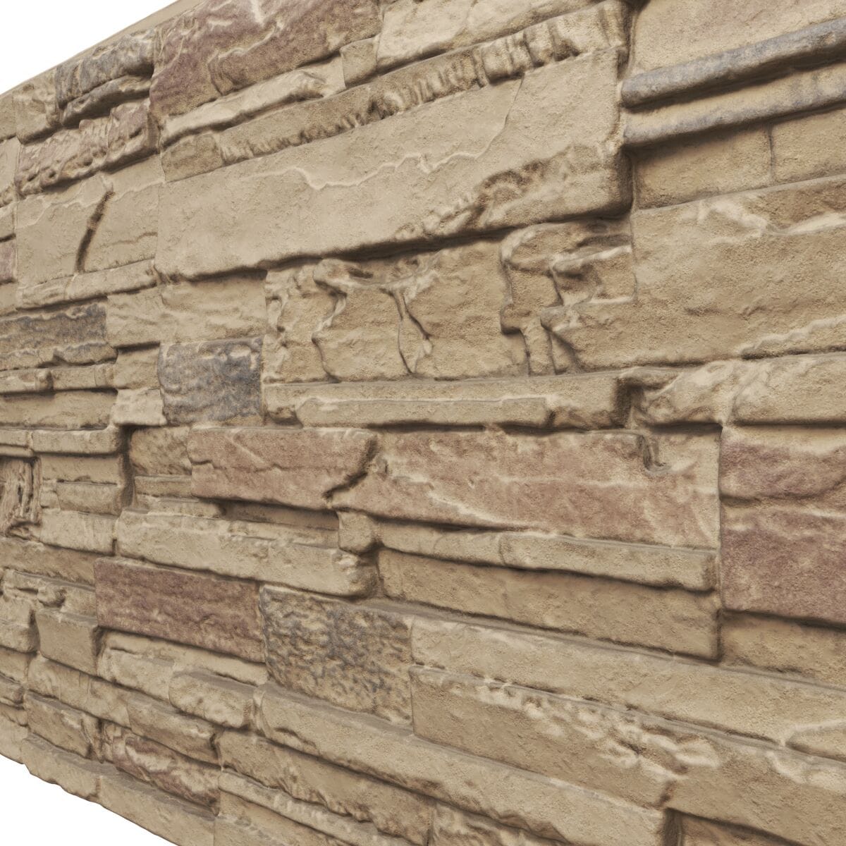 Ekena Millwork 48.625-in x 24.75-in Cascade Stacked Stone 8-sq ft ...