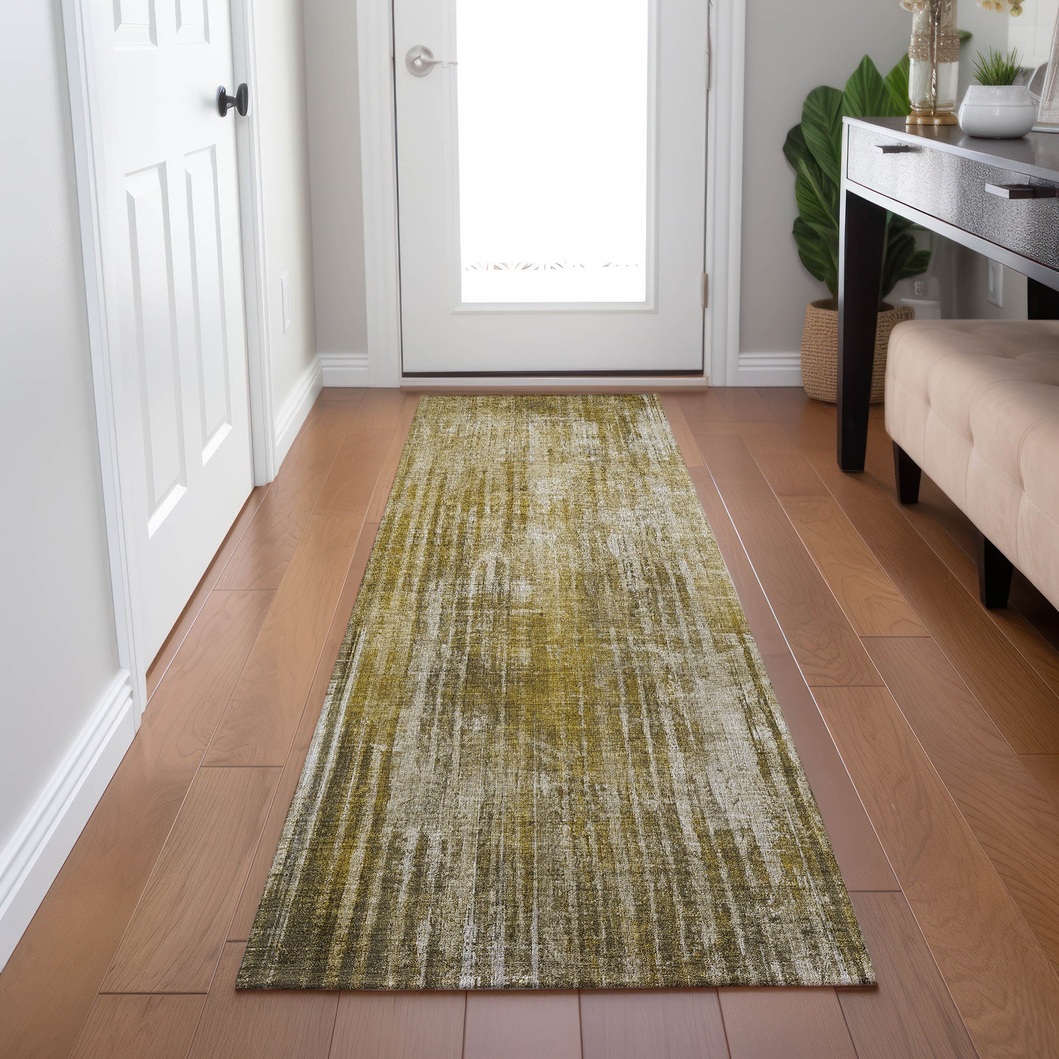 Addison Rugs ACN582BR2X8 Chantille ACN582BR 2 x 7 (ft) Polyester Brown Rectangular Indoor/Outdoor Geometric Moroccan Machine washable Runner rug