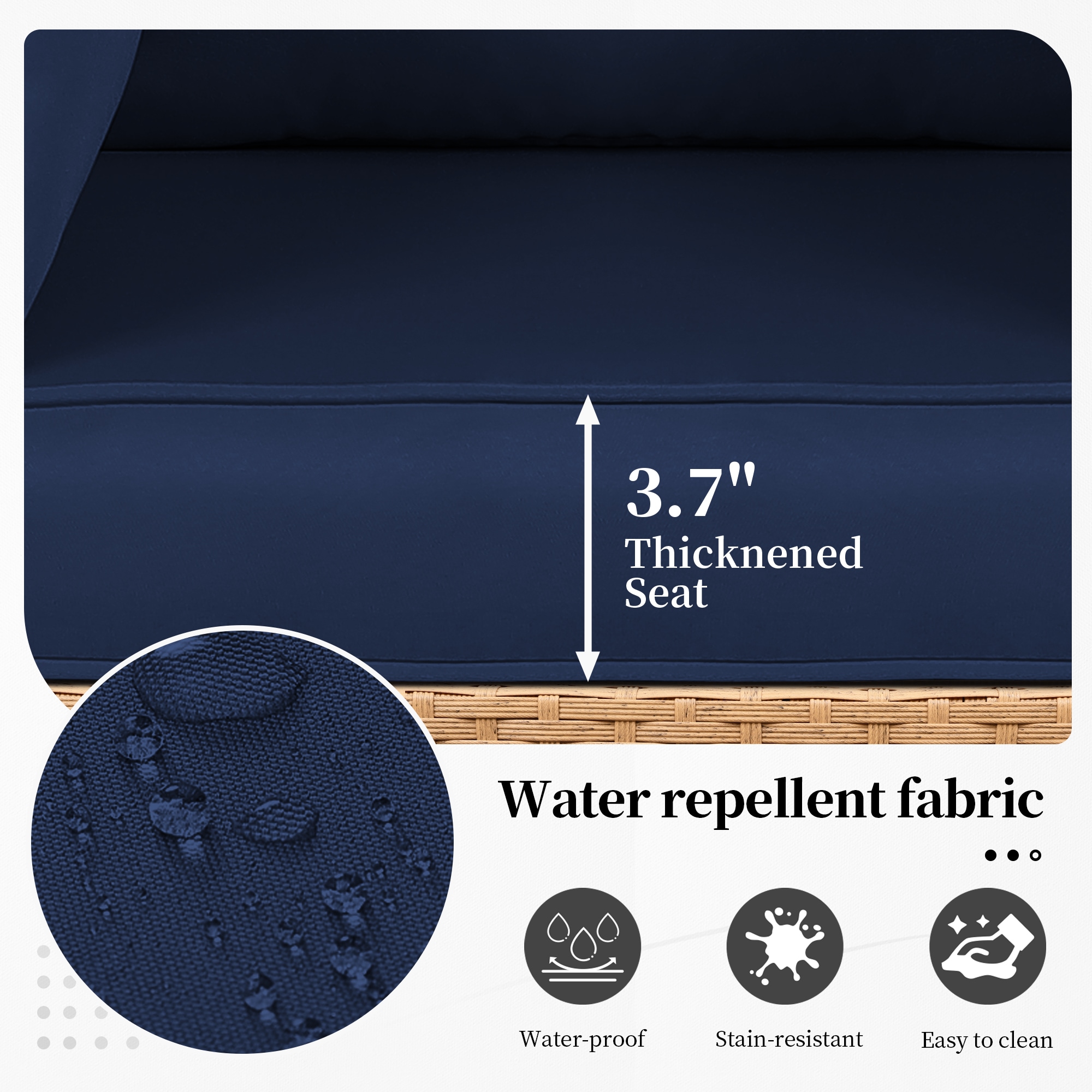 UPHA TBBE-AB2C-NAVYBLUE Patio-Conversation-Sets - View #5