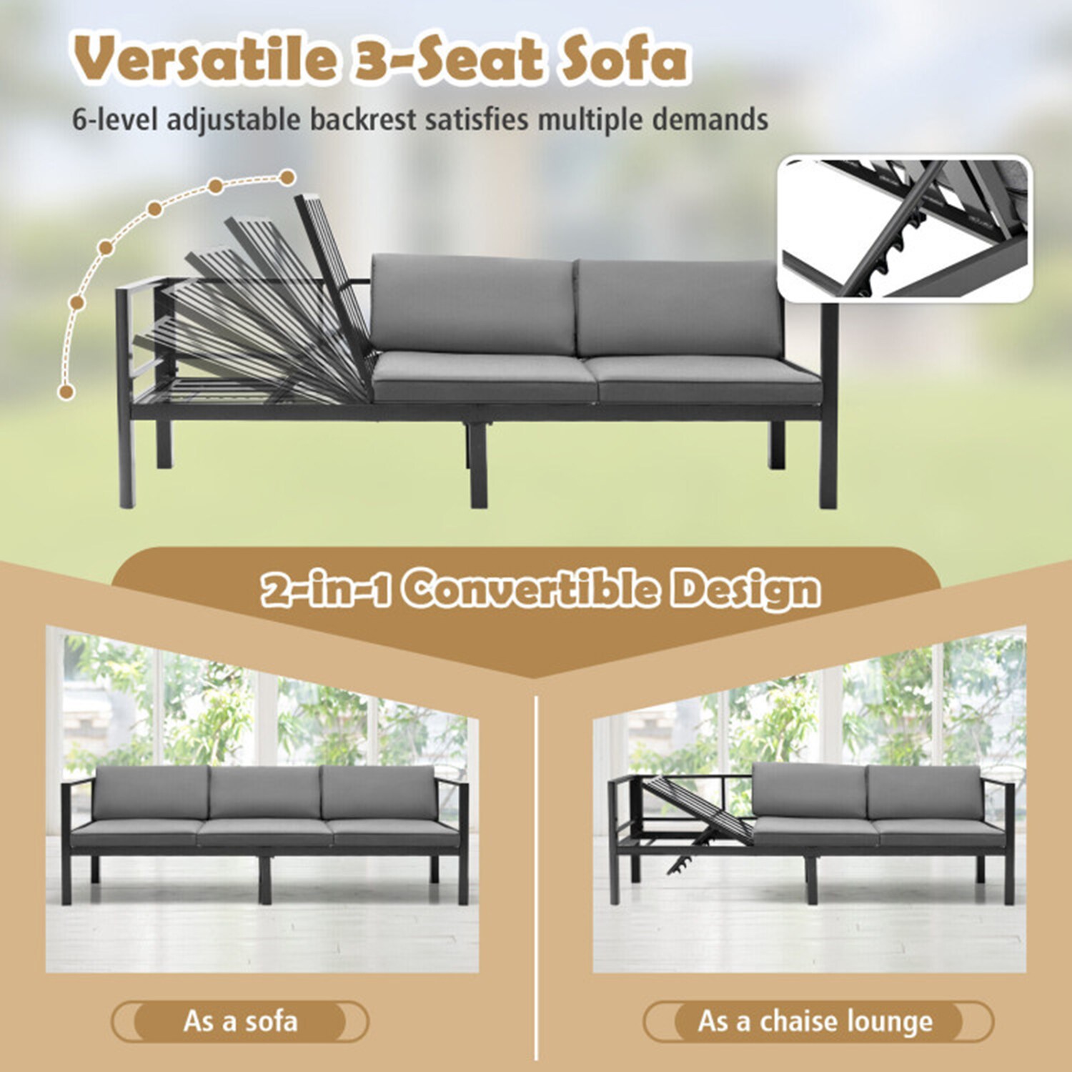 Mondawe MO-NP10603GR Patio-Conversation-Sets - View #5
