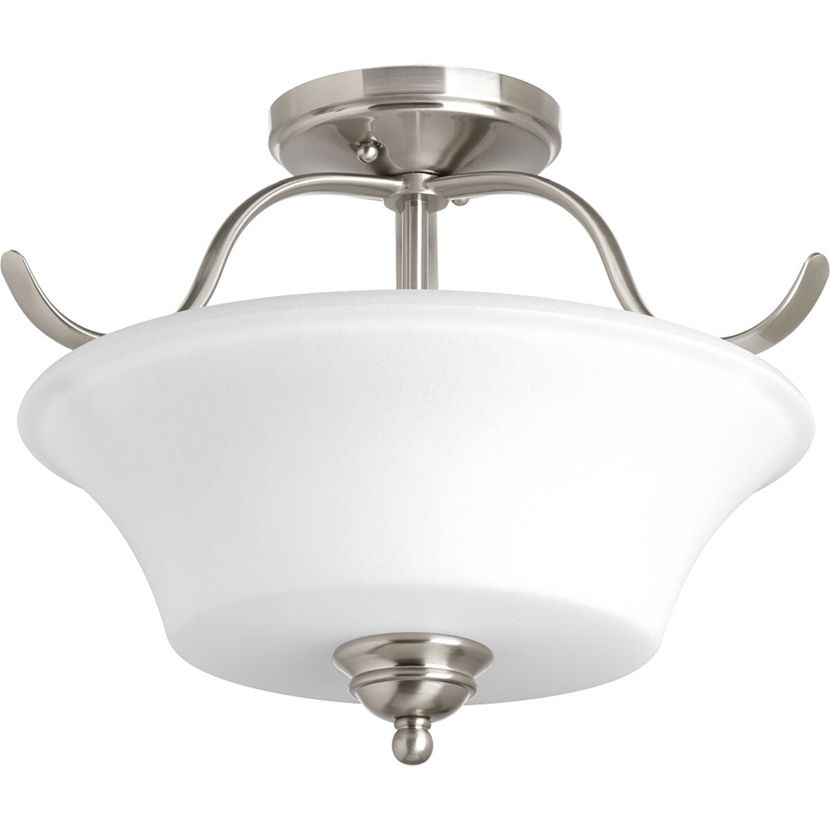 Progress Lighting P3507-09 Applause 2 -Light 15.75-in Gray Semi Flush Mount Light