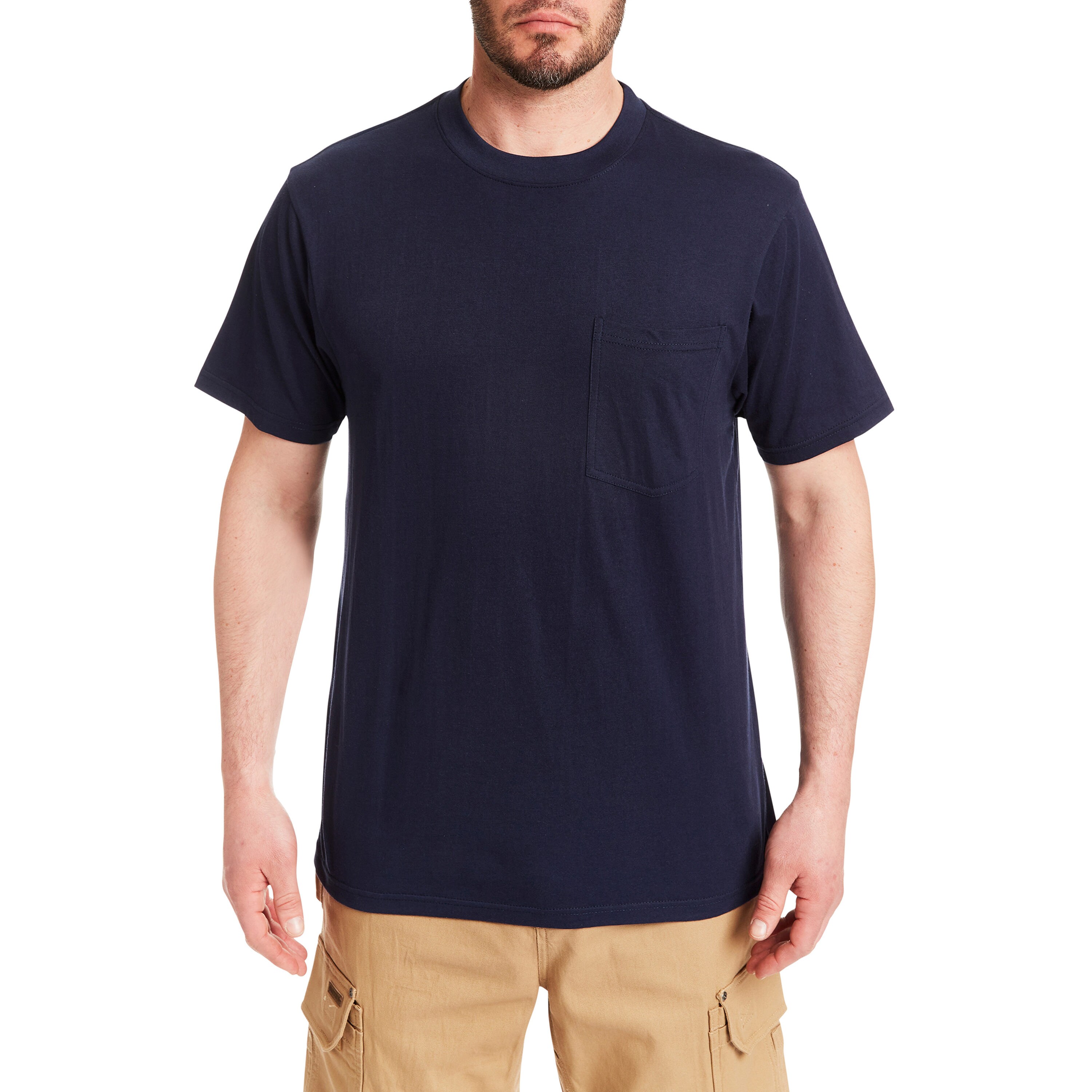 Smith's Workwear SM4666PK3-DKNAV-XL Tops-Shirts - View #2