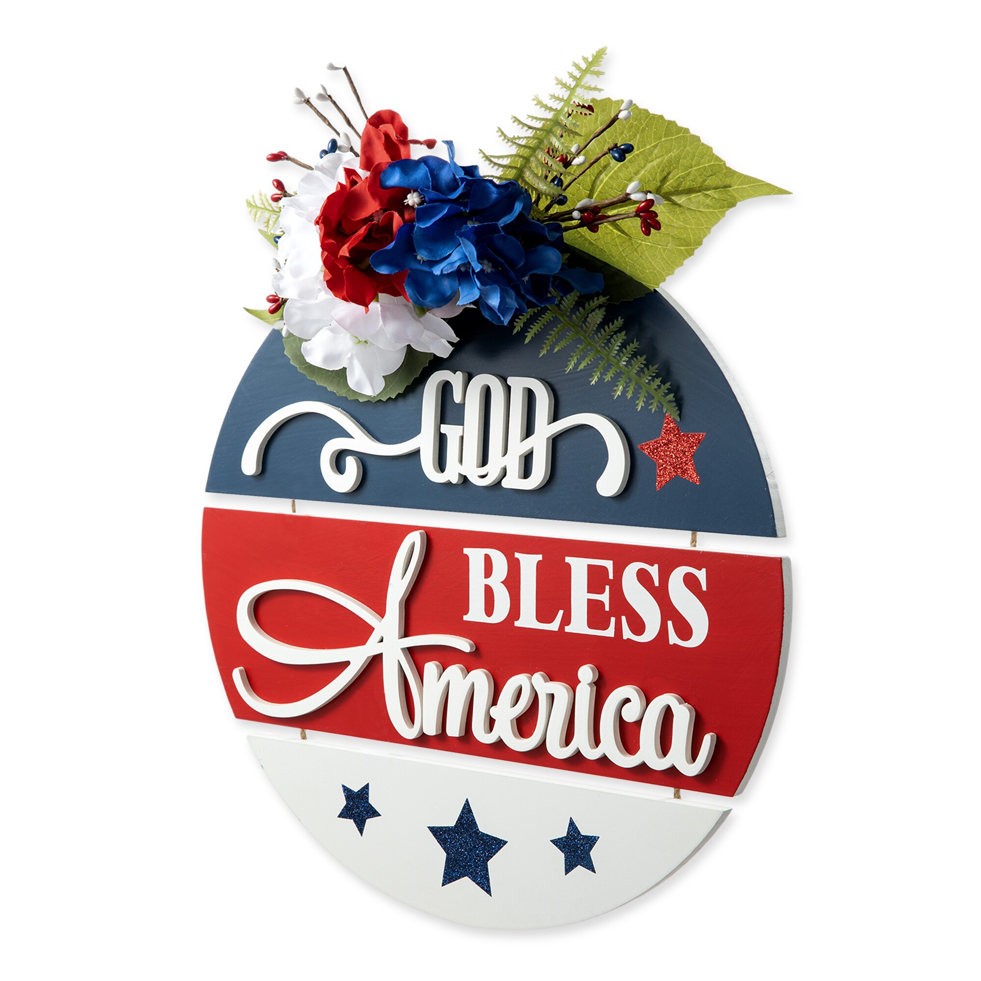 Glitzhome 14-in H Fourth Of July Hanging Decoration in the Seasonal ...