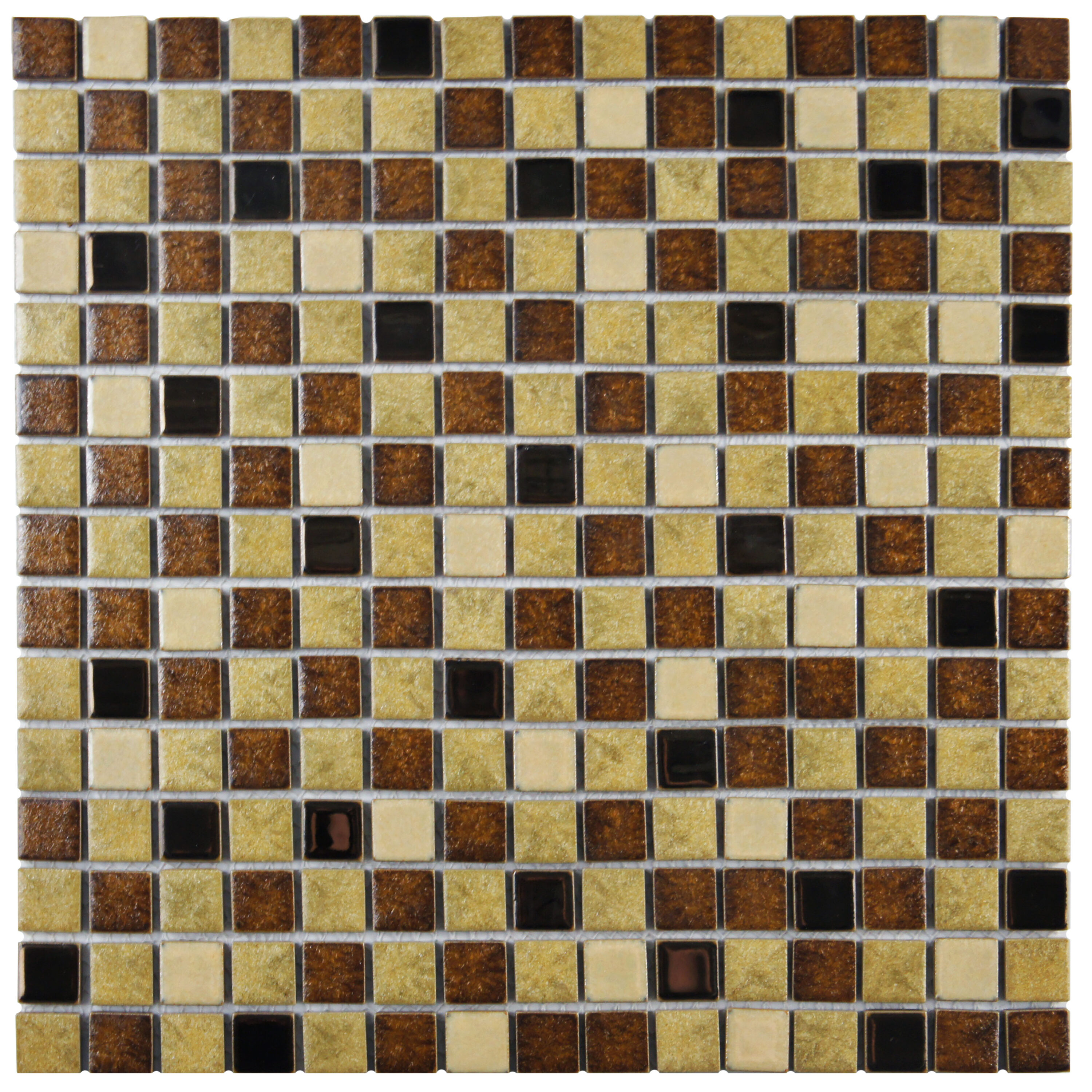 Affinity Tile S1FKOMMS2 Sample- Metal Multi Beige 6-in x 6-in Multi-finish Porcelain Patterned Floor and Wall Tile